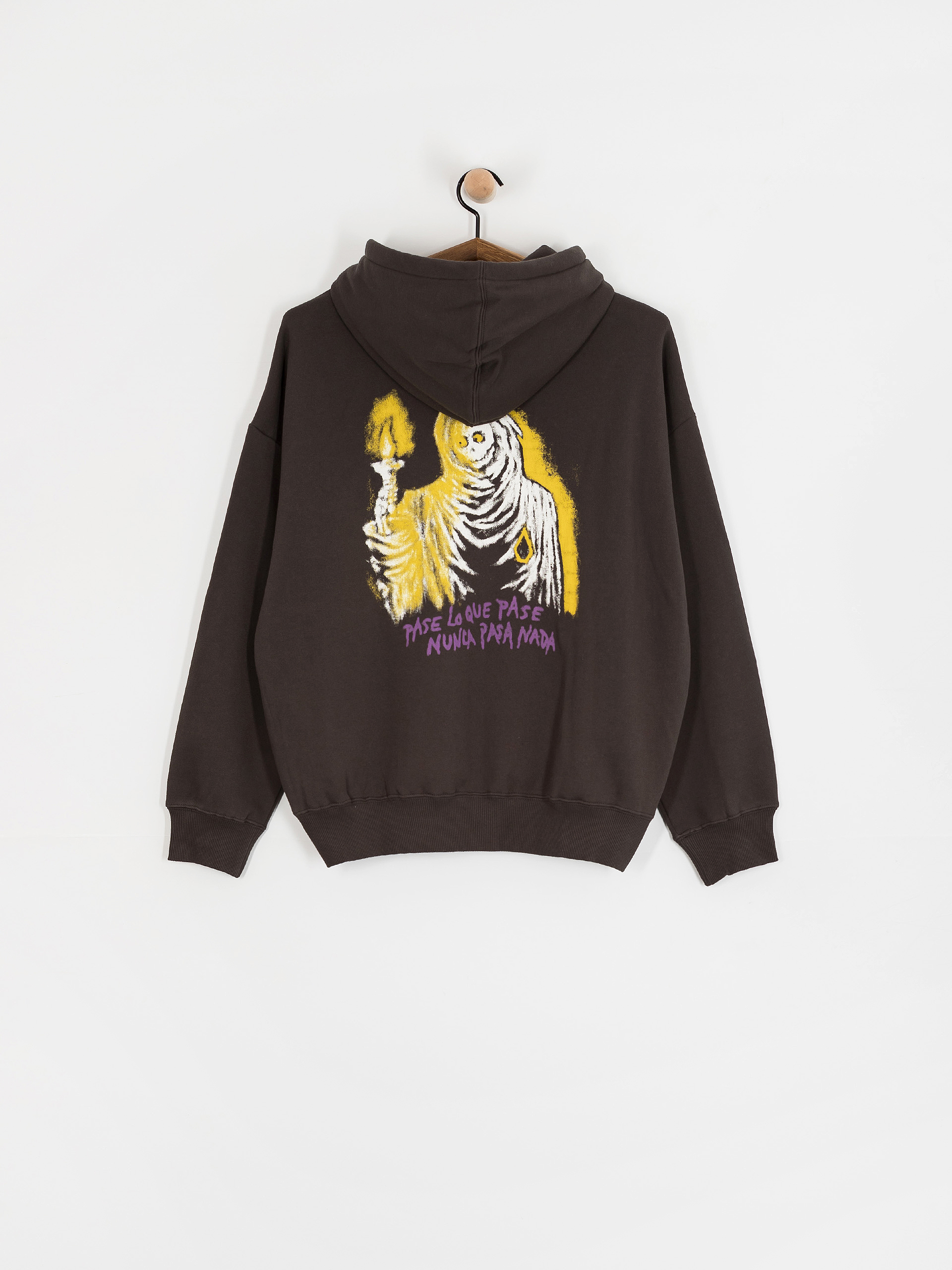 Суитшърт с качулка Volcom Moove On HD Wmn (vintage black)