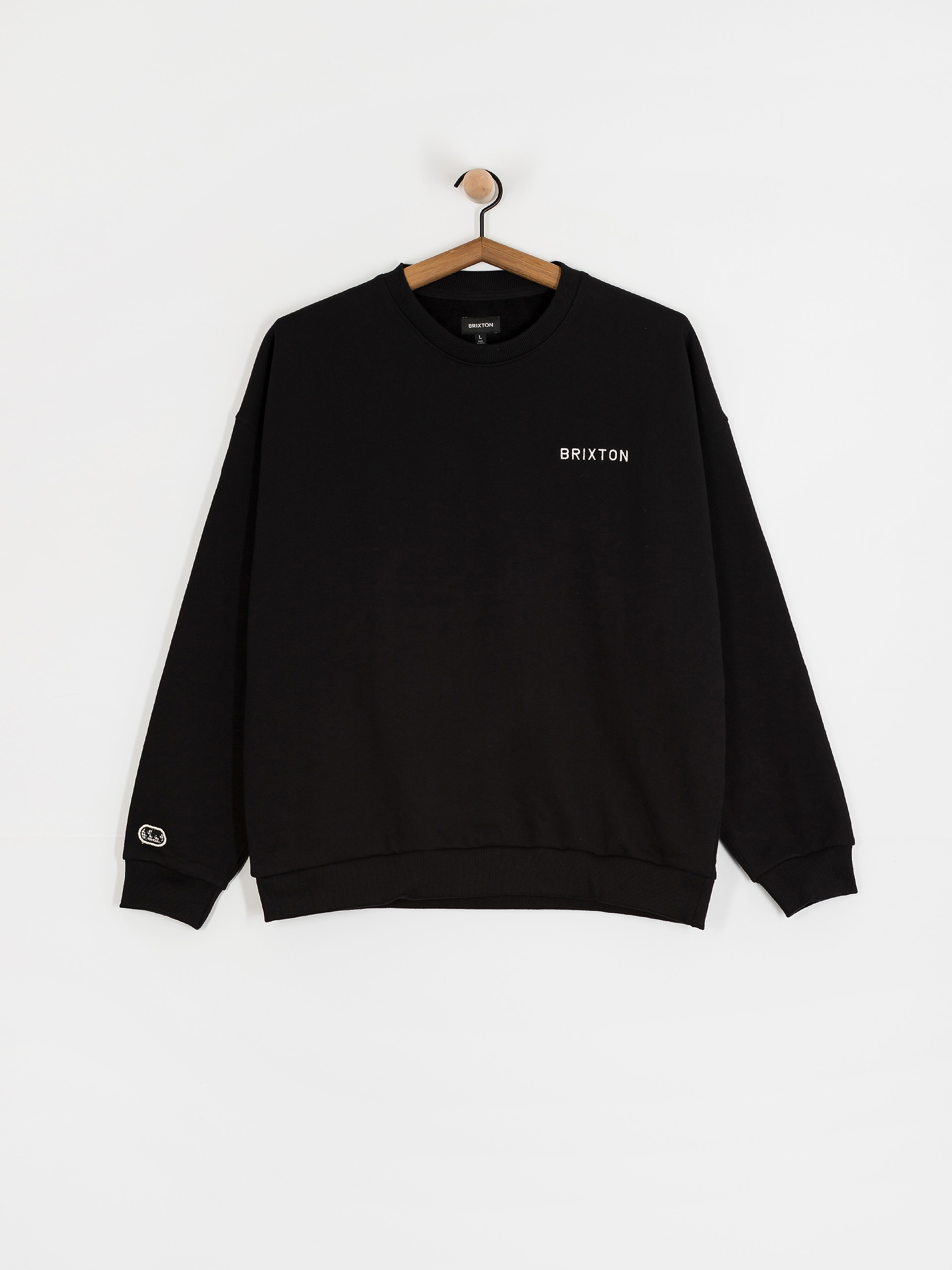 Суитшърт Brixton Embroidered Heavy Weight (black)
