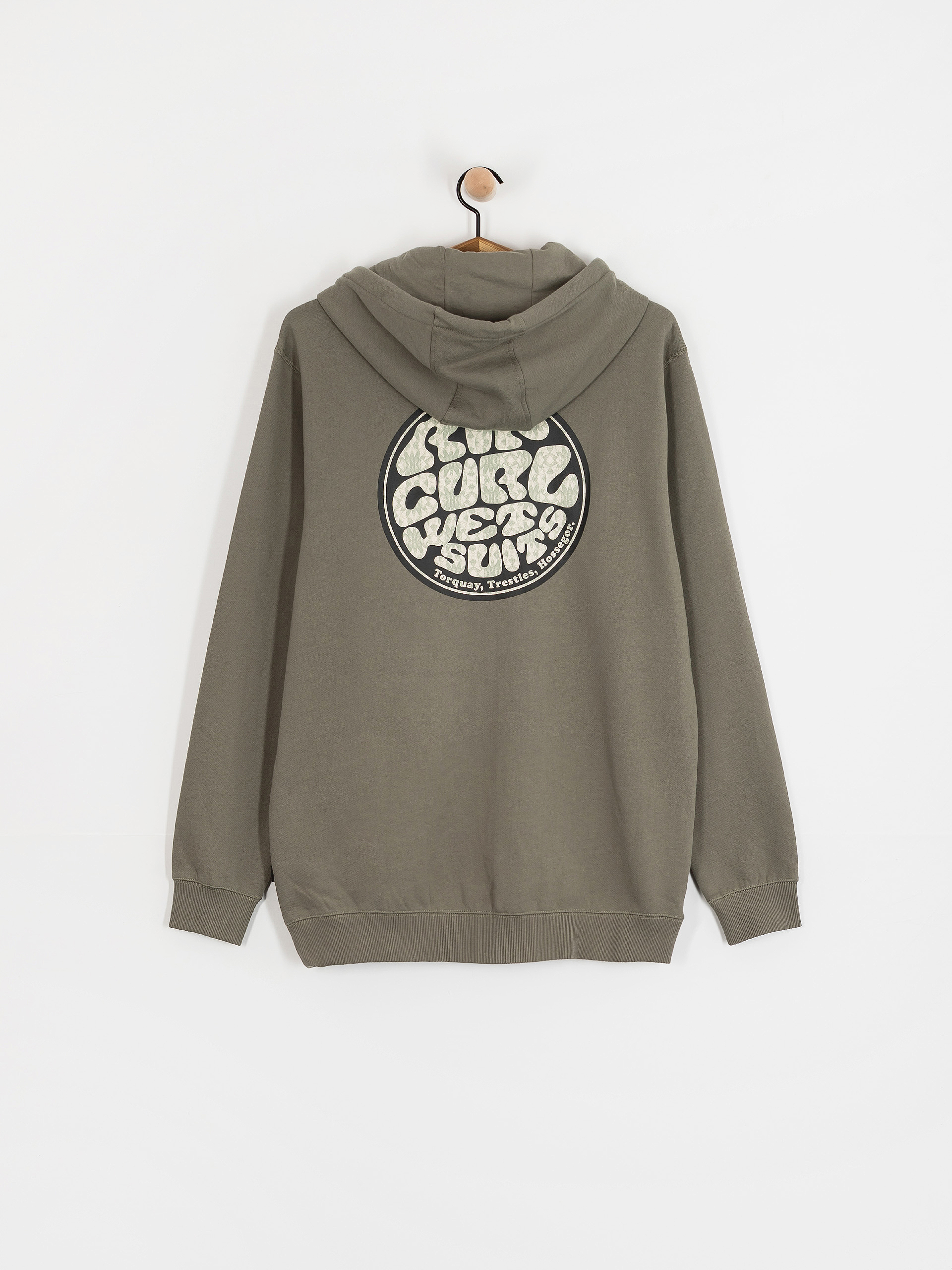 Суитшърт с качулка Rip Curl Wettie Passage Icon ZHD (cactus green)