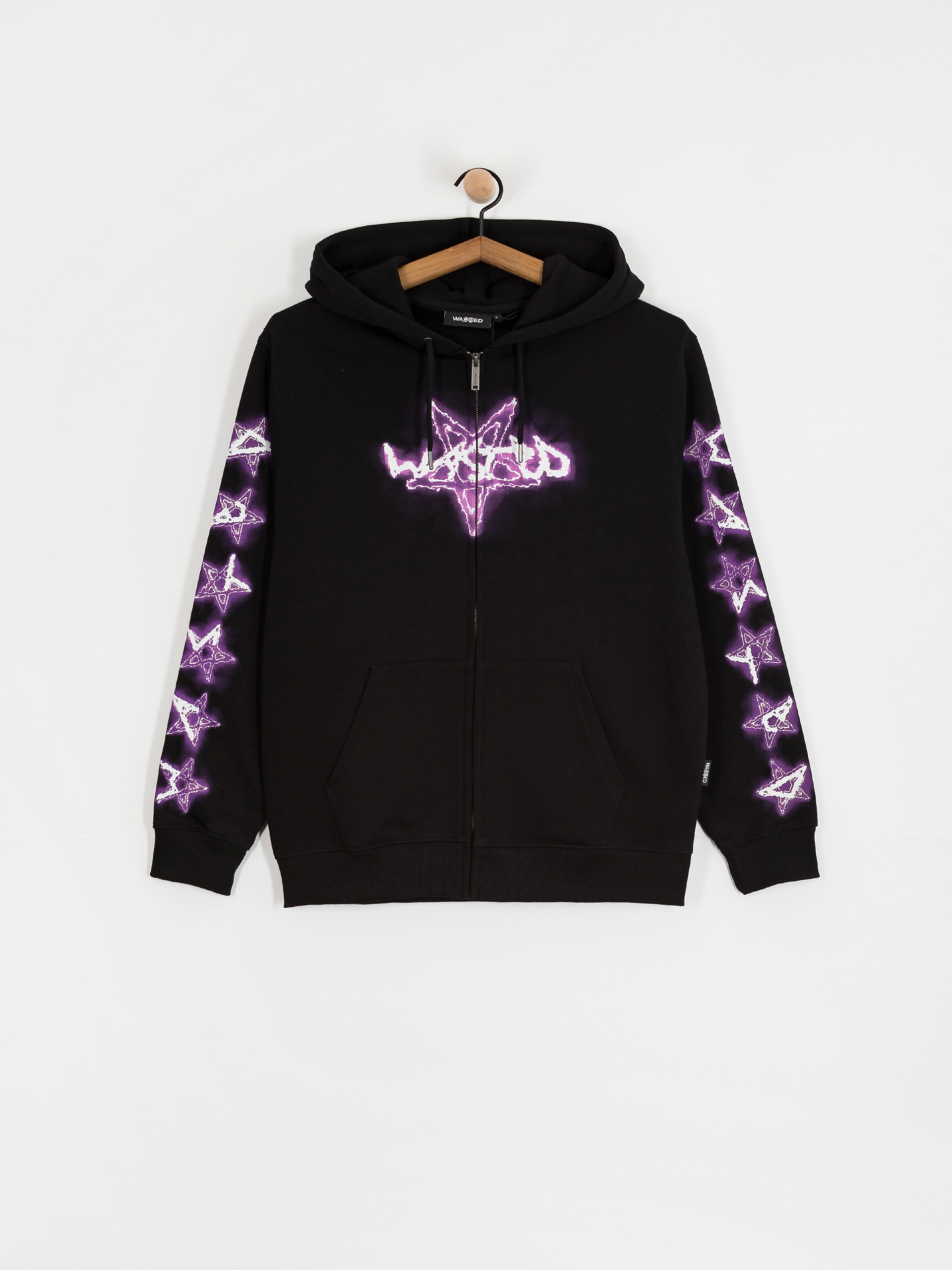 Суитшърт с качулка Wasted Paris Surt ZHD (black/violet)