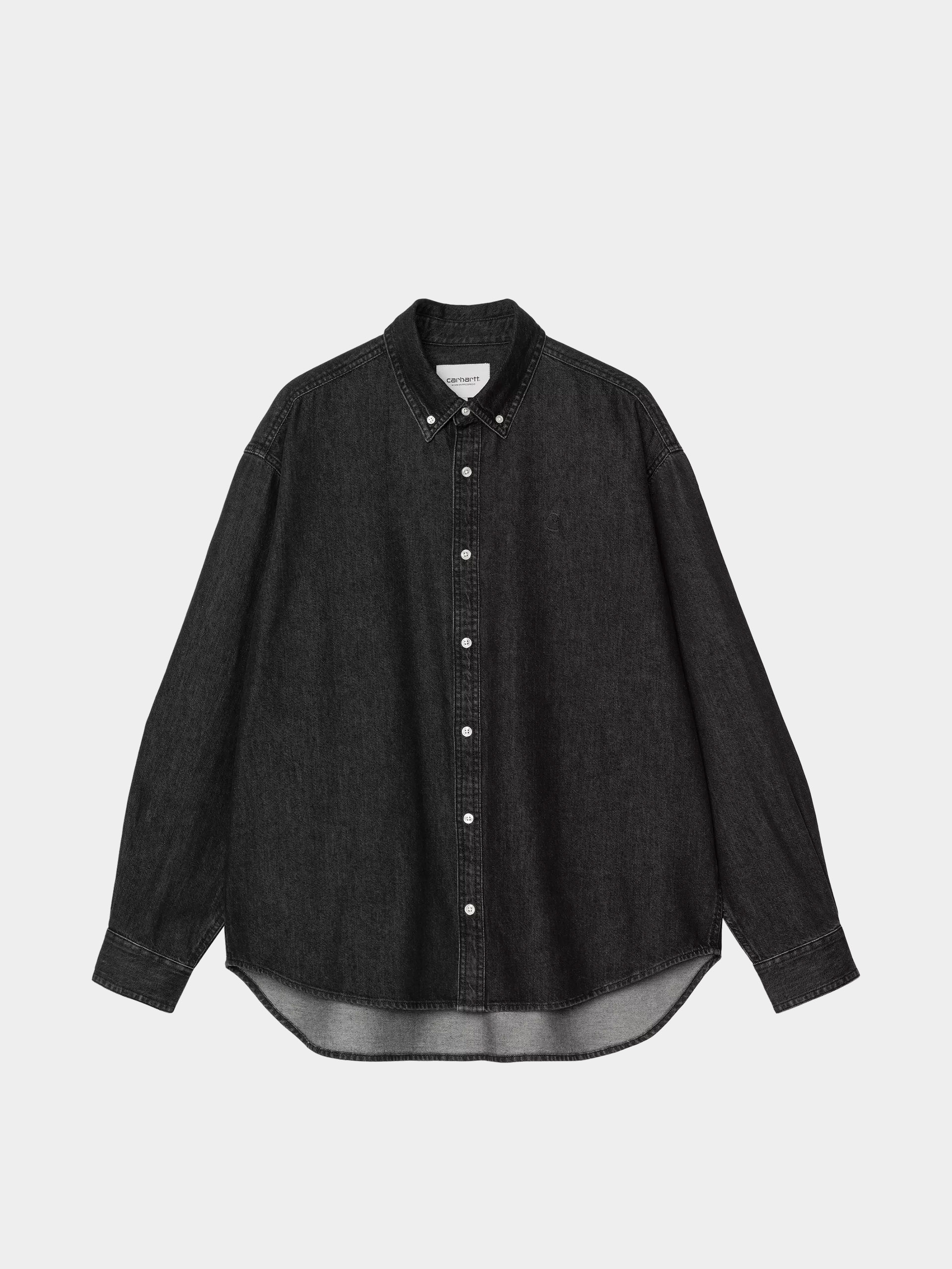 Риза Carhartt WIP Lucas (black/stone washed)