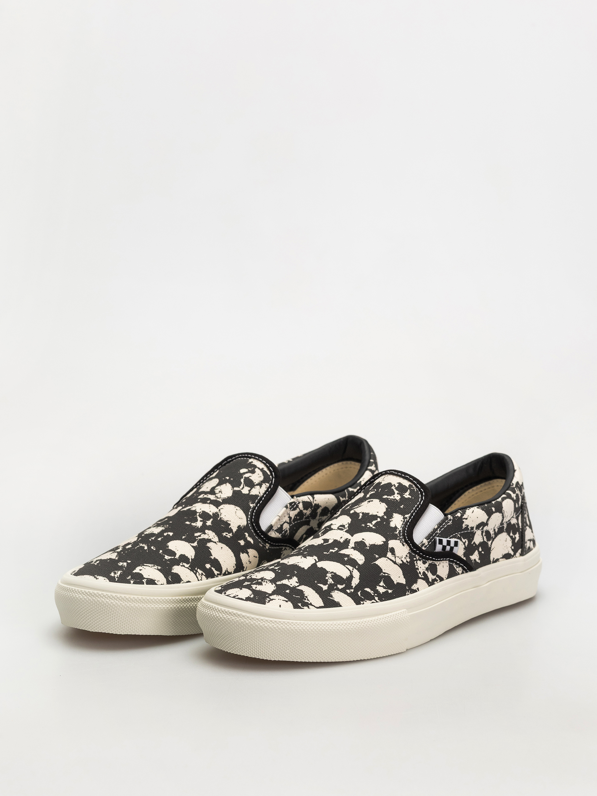Обувки Vans Skate Slip On (skull pile black/white/gum)