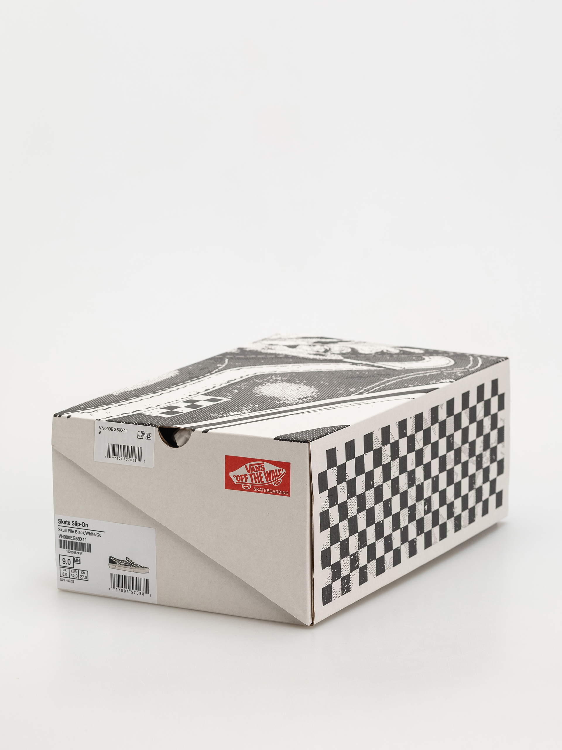 Обувки Vans Skate Slip On (skull pile black/white/gum)