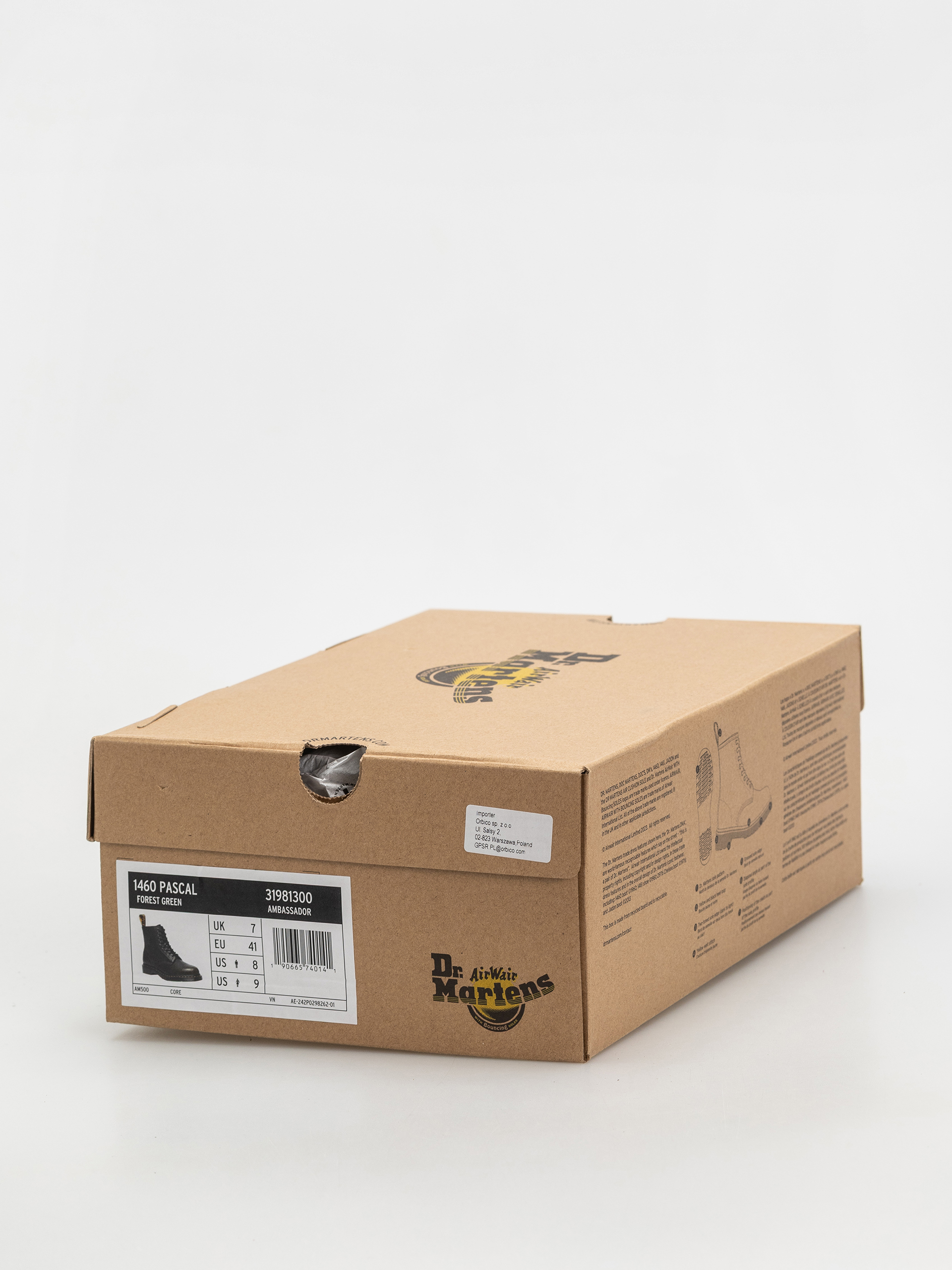 Обувки Dr. Martens 1460 Pascal (forest green green ambassador)