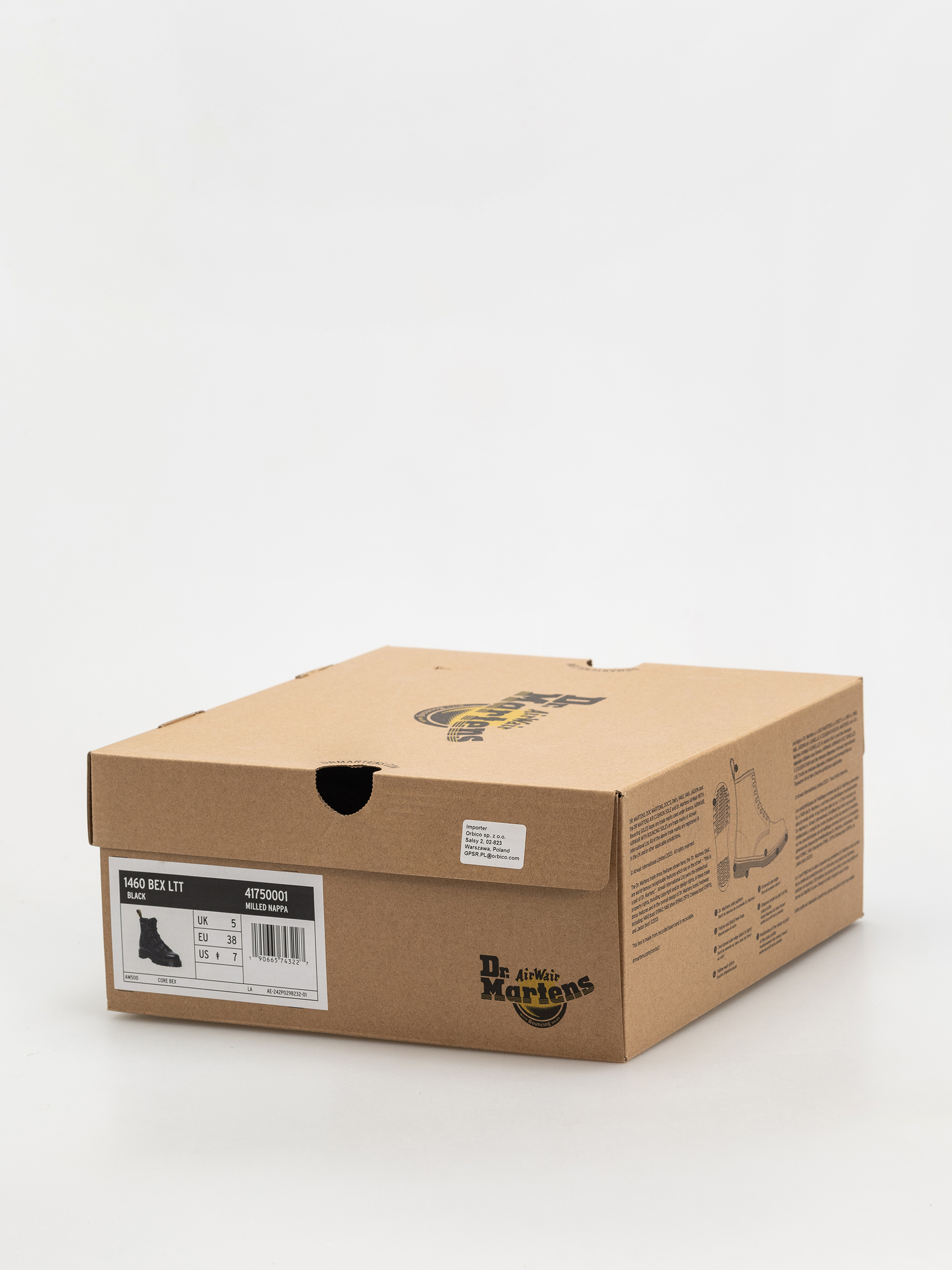 Обувки Dr. Martens 1460 LTT 4 Tie Wmn (black milled nappa)
