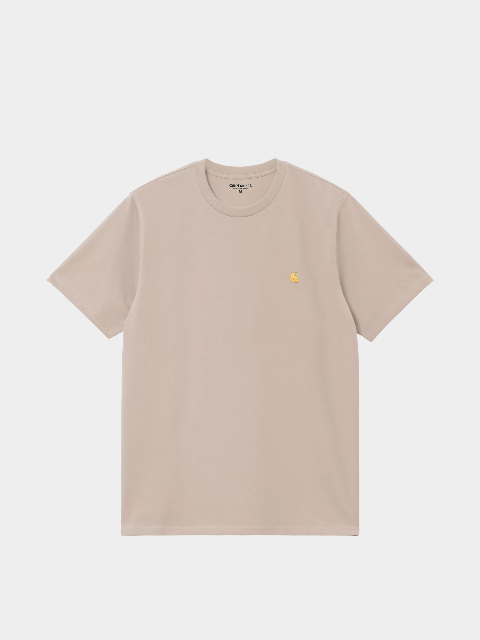 Тениска Carhartt WIP Chase (fleur de sel/gold)