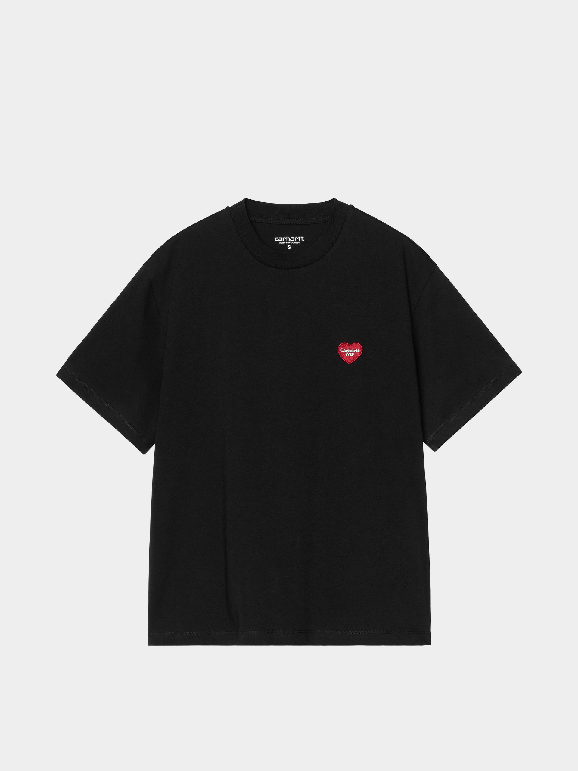 Тениска Carhartt WIP Heart Patch Wmn (black/red)