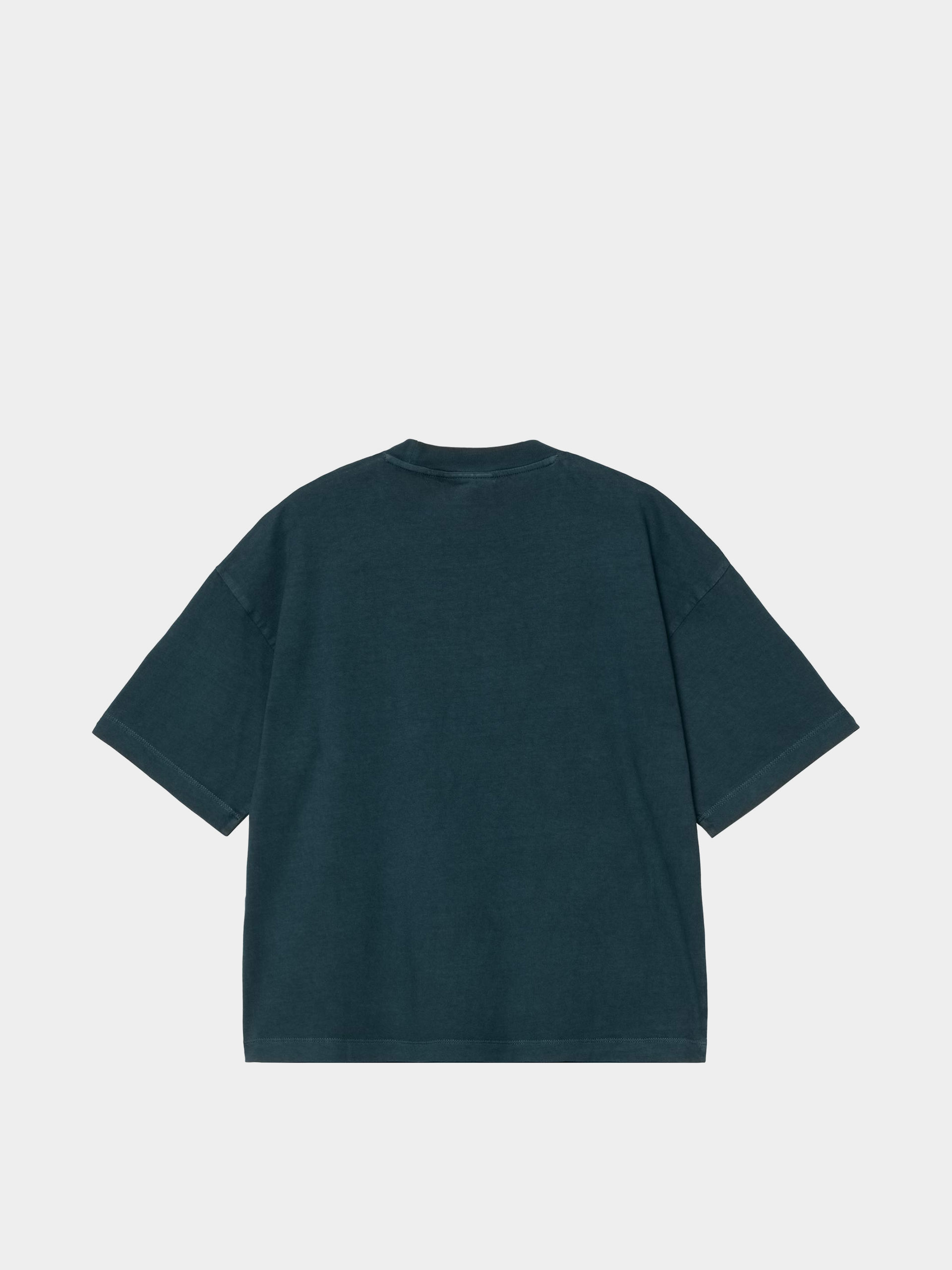 Тениска Carhartt WIP Nelson Wmn (deep lagoon/garment dyed)