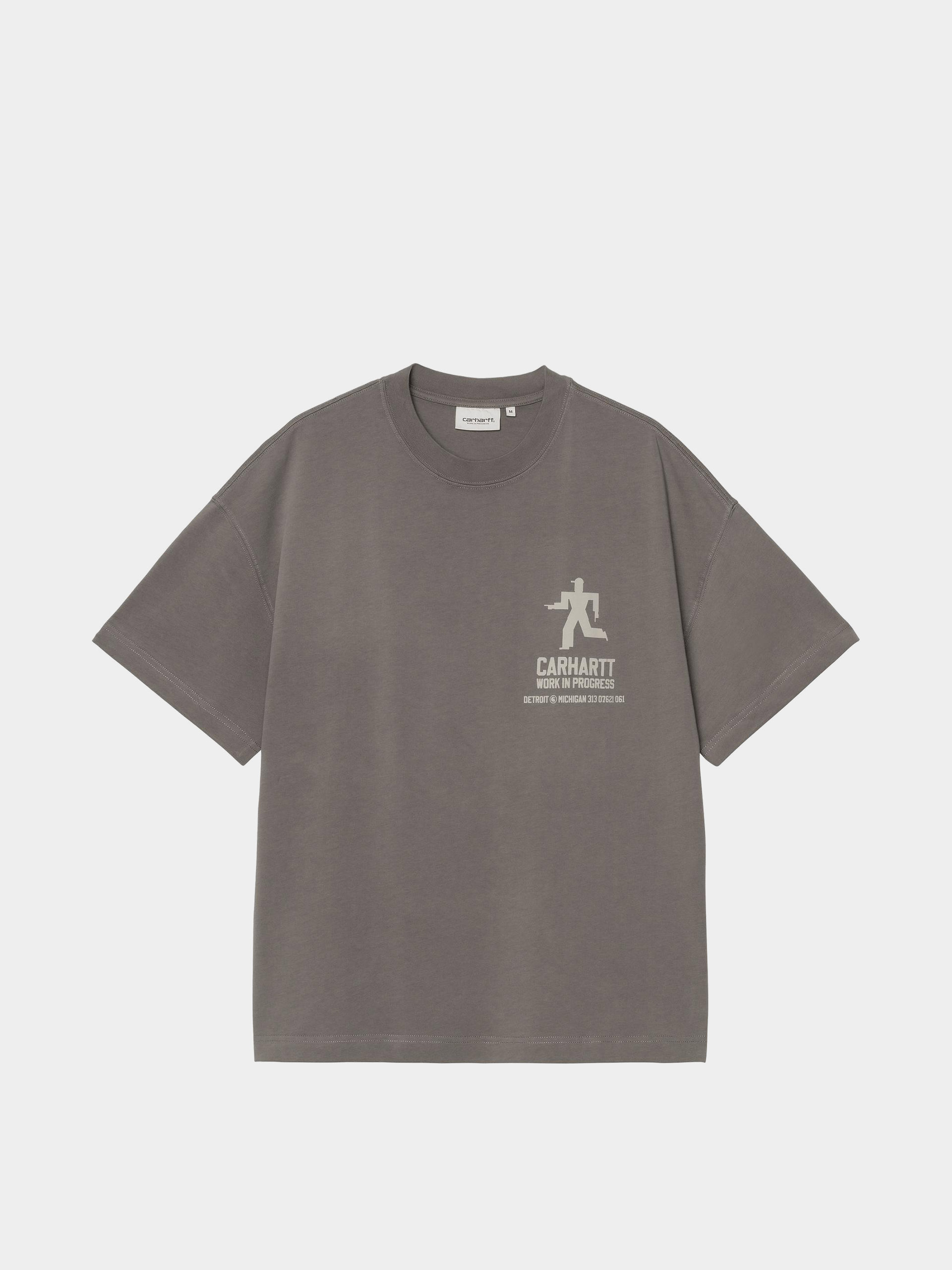 Тениска Carhartt WIP Distance (graphite/stone dyed)
