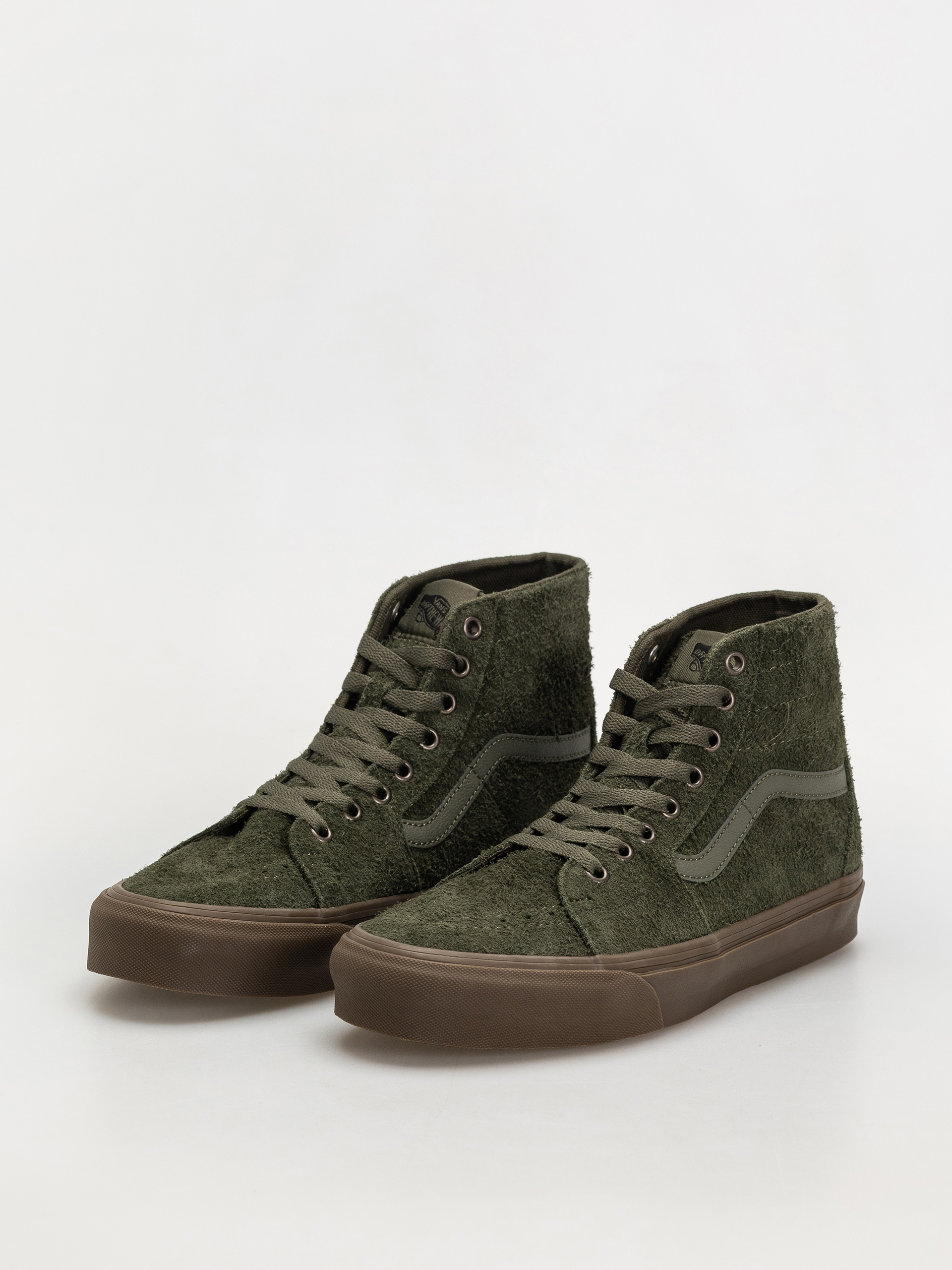 Обувки Vans Sk8 Hi Tapered (hairy suede olive/gum)