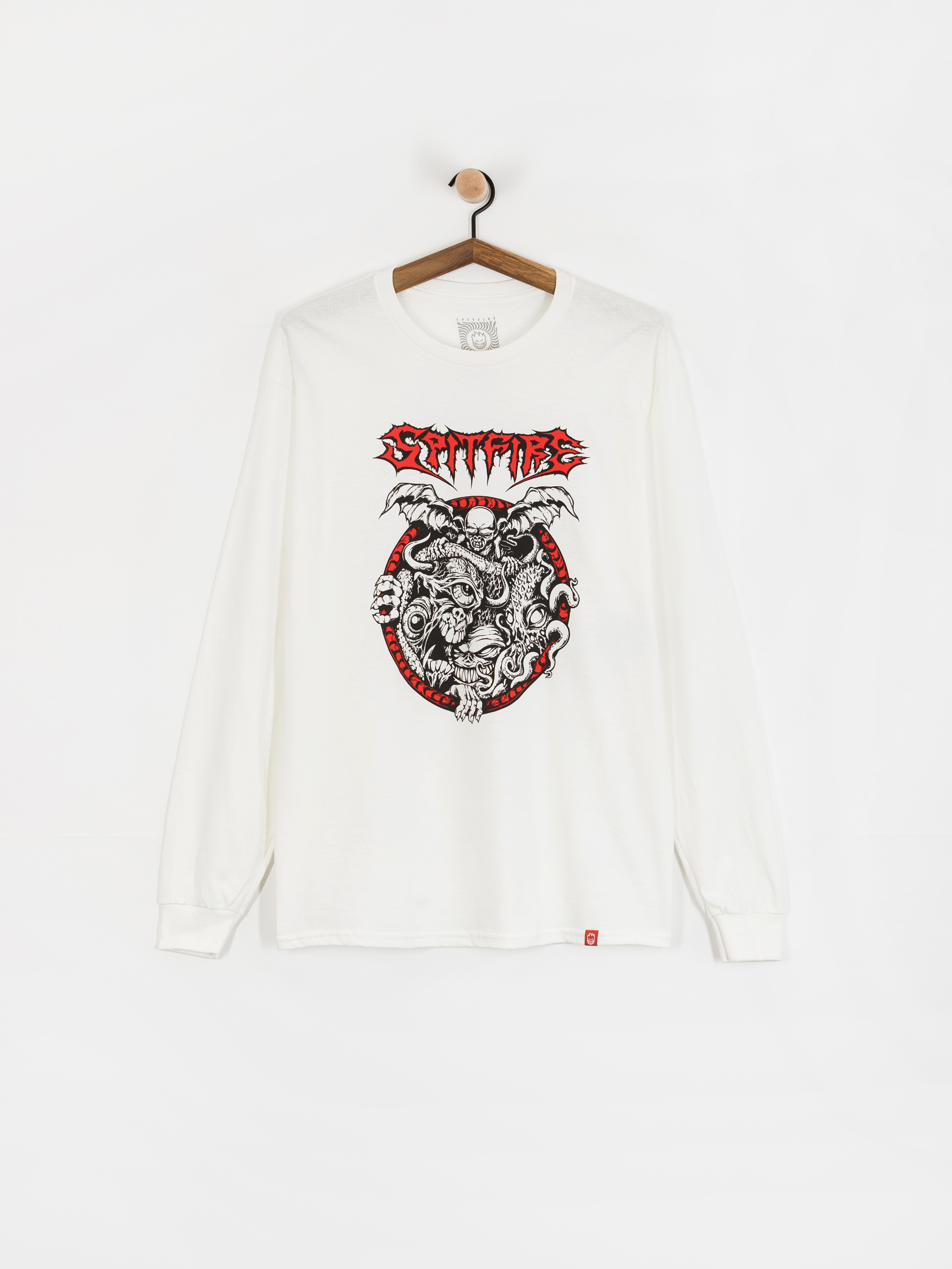 Блуза Spitfire Demon Gate (white w/black&red print)