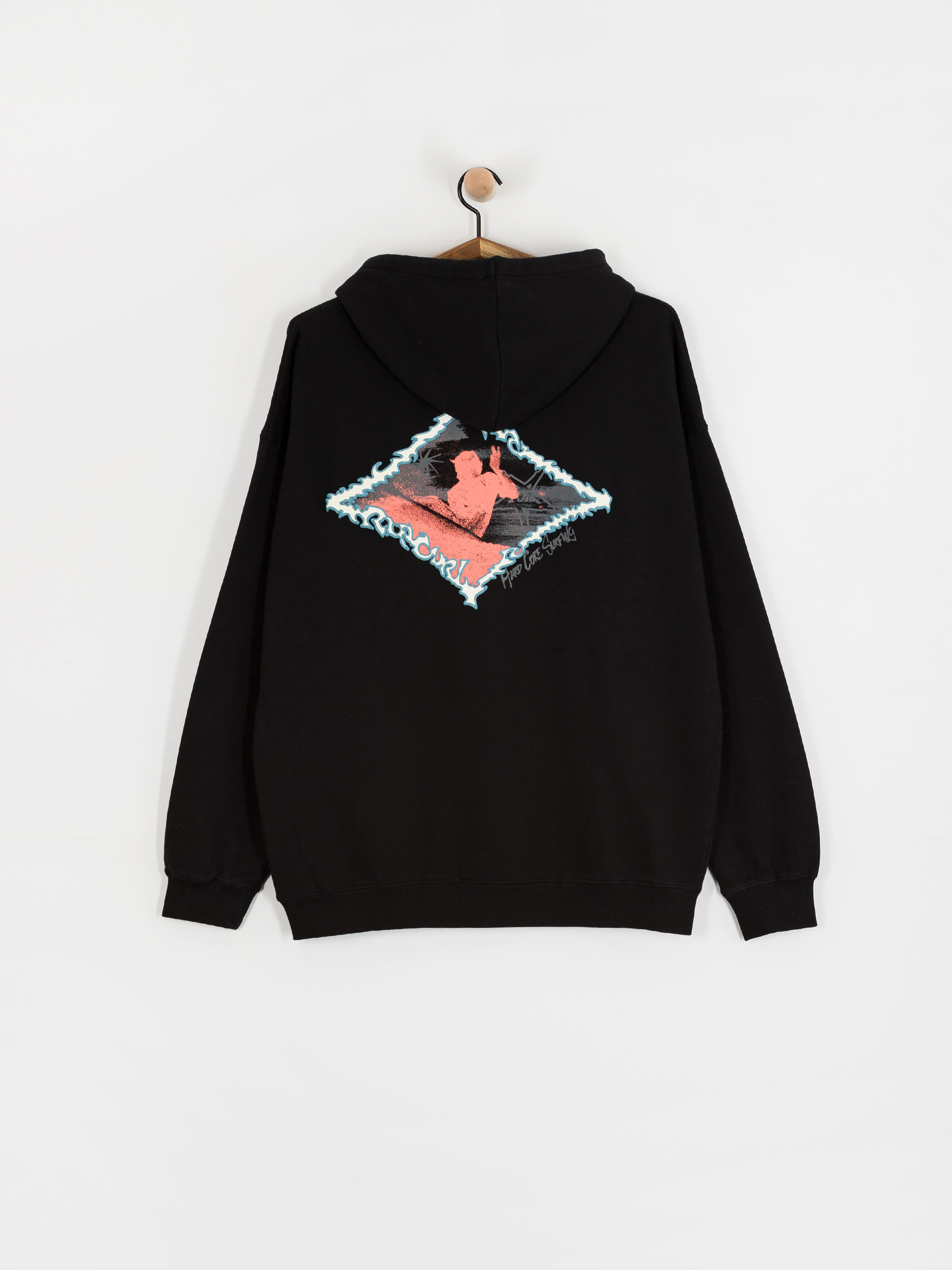 Суитшърт с качулка Rip Curl Raw Energy HD (black)