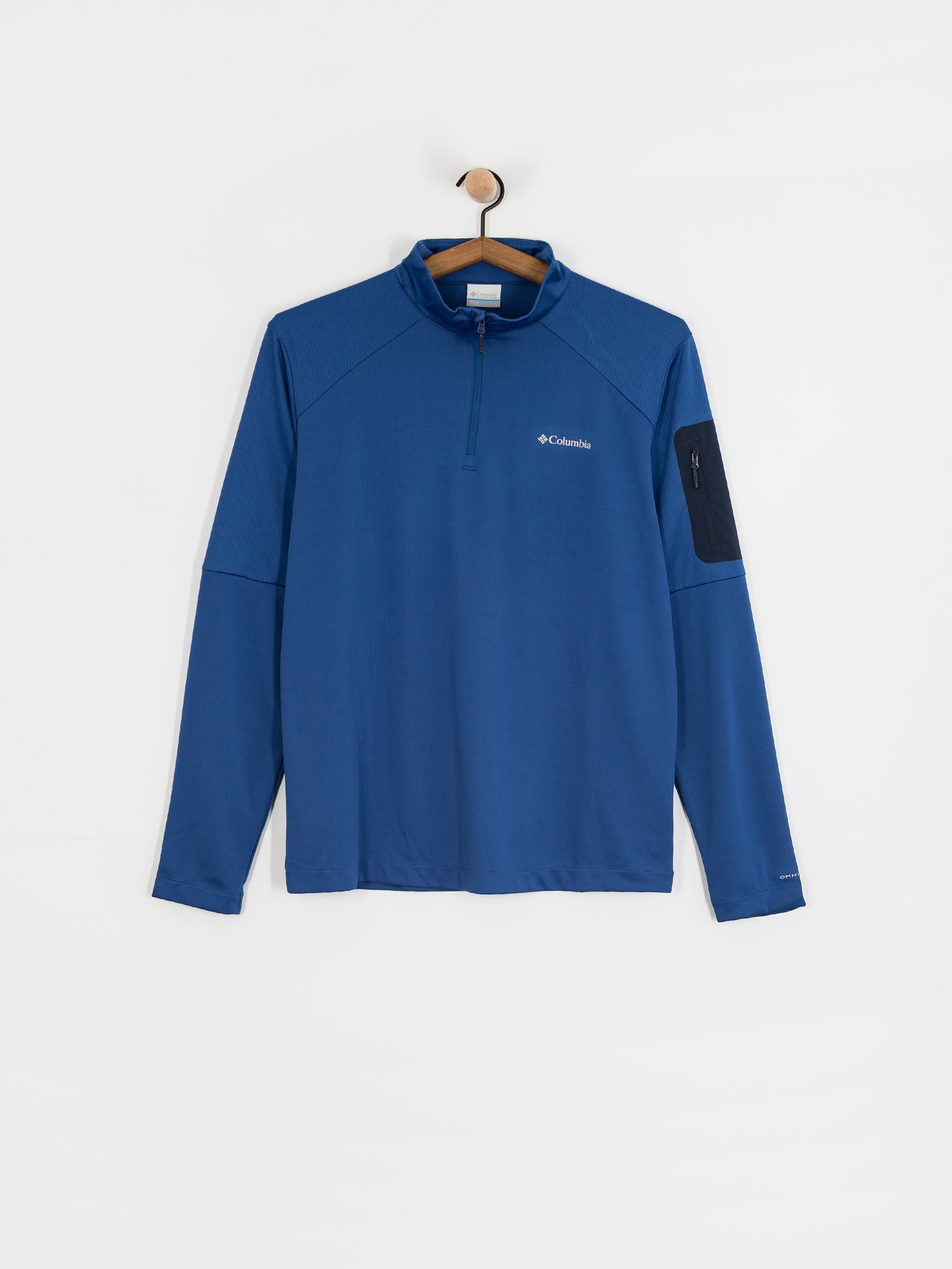 Поларени суитшърт Columbia Tech Knit 1/4 Zip (mtn blue/coll)