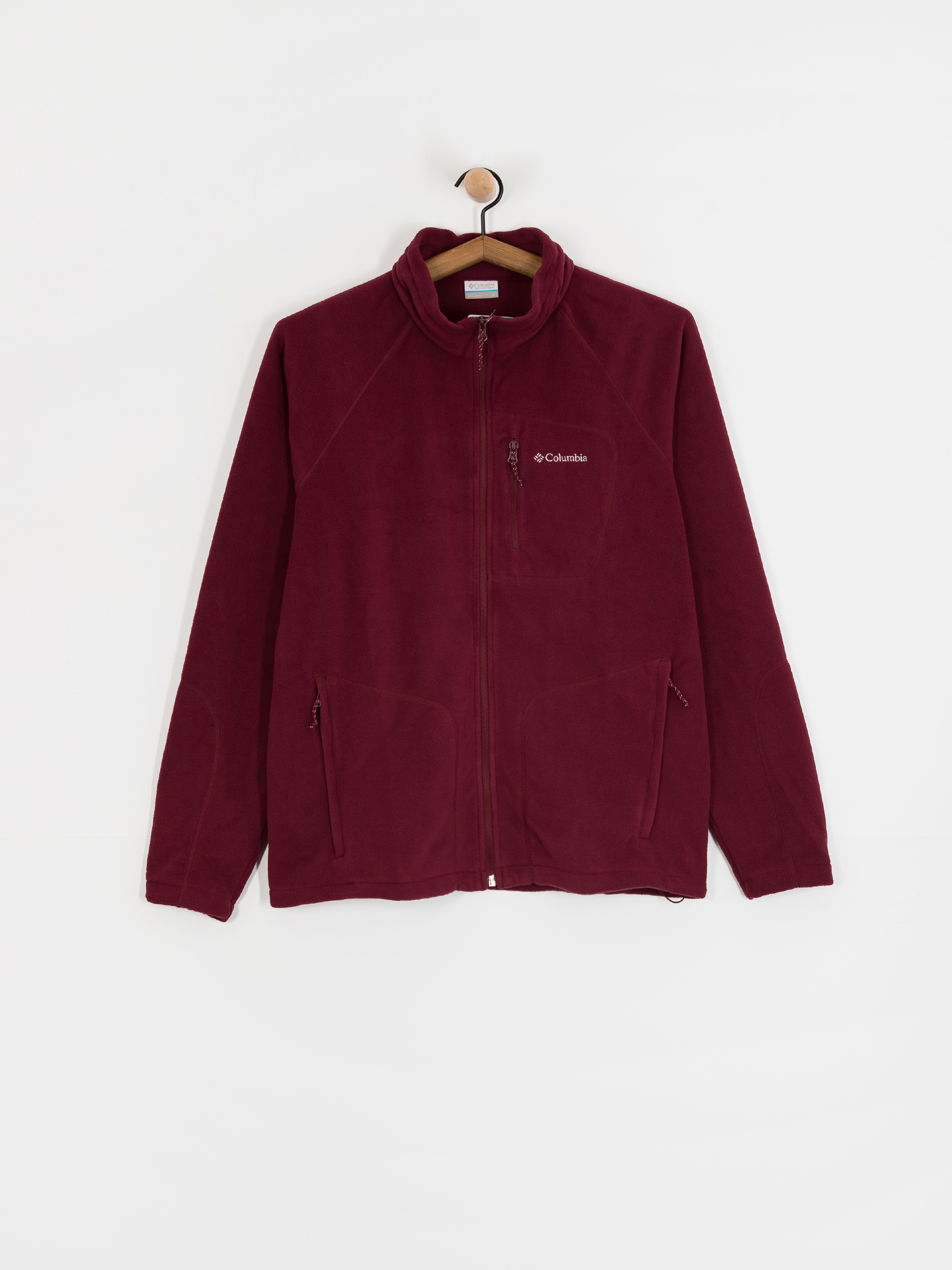 Поларени суитшърт Columbia Fast Trek II Full Zip (rich wine)
