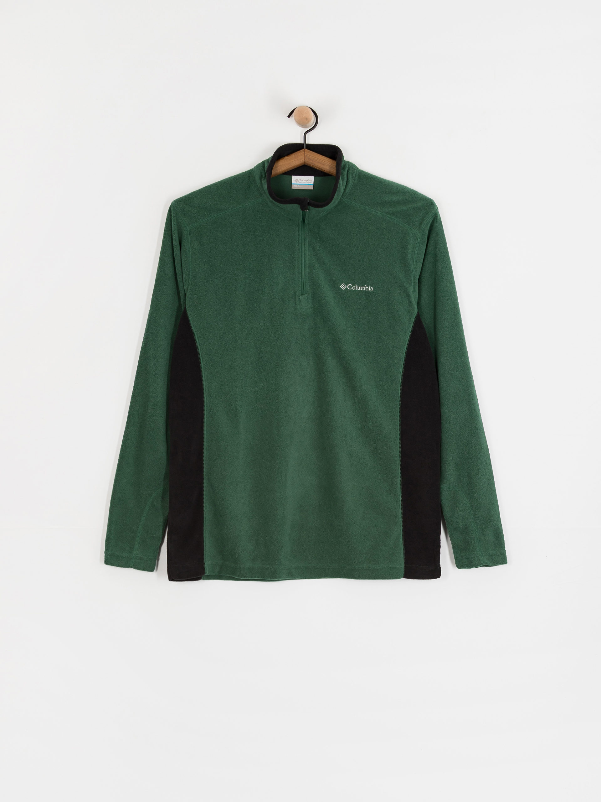 Мъжки Поларени суитшърт Columbia Klamath Range II Half Zip (rain forest/black)