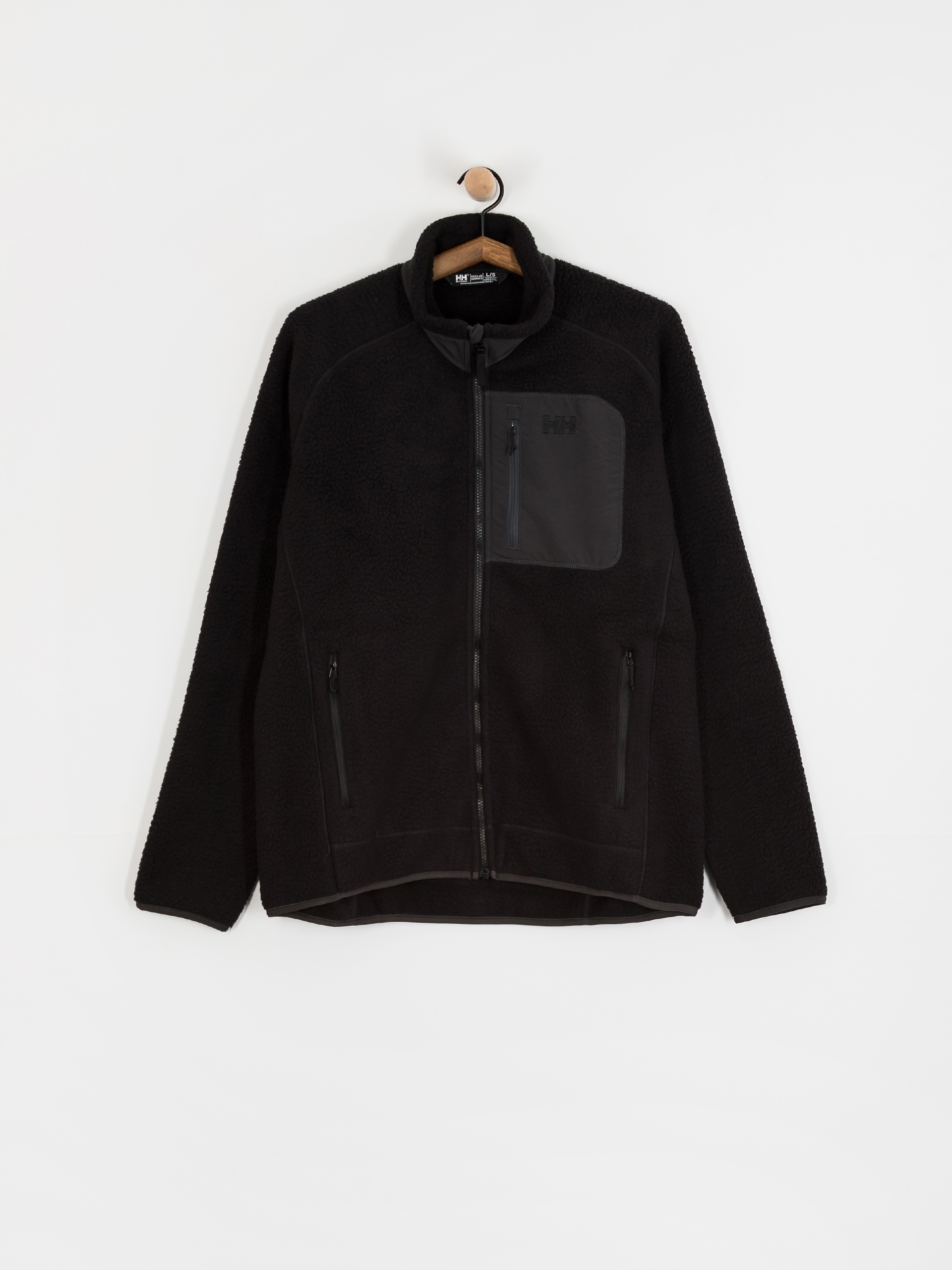 Мъжки Поларени суитшърт Helly Hansen Panorama Pile Block (black)
