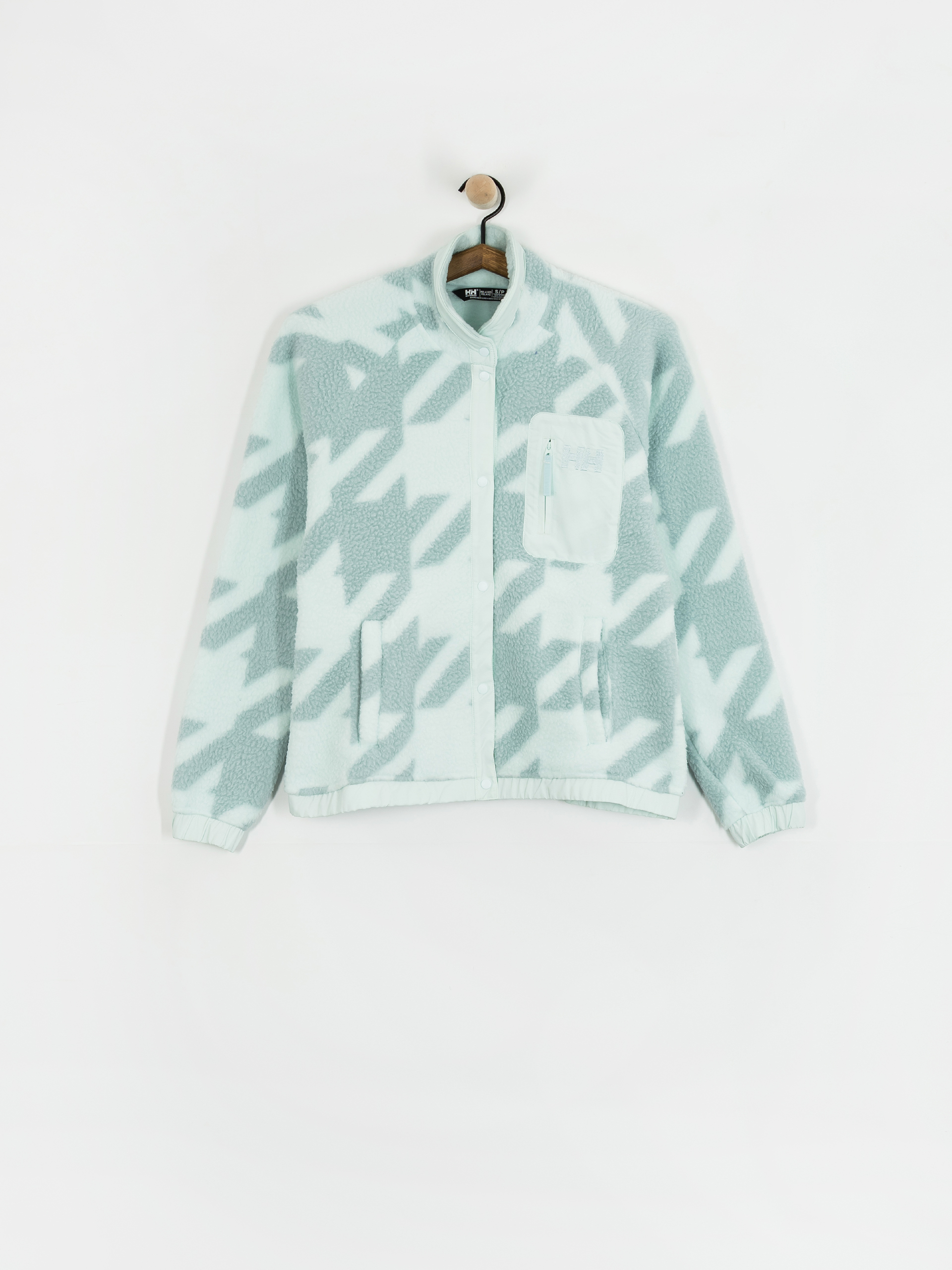 Дамски Поларени суитшърт Helly Hansen Imperial Printed Pile Snap (icicle houndstooth aop)