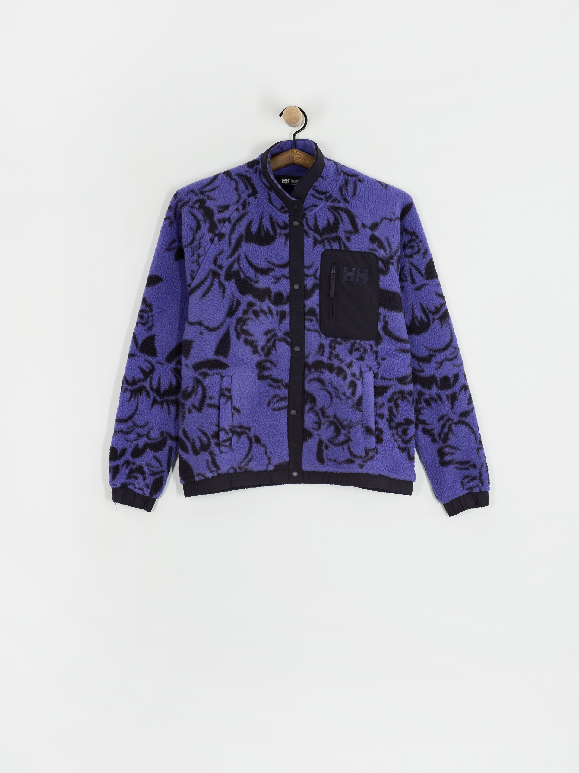 Дамски Поларени суитшърт Helly Hansen Imperial Printed Pile Snap (ultra violet peony aop)