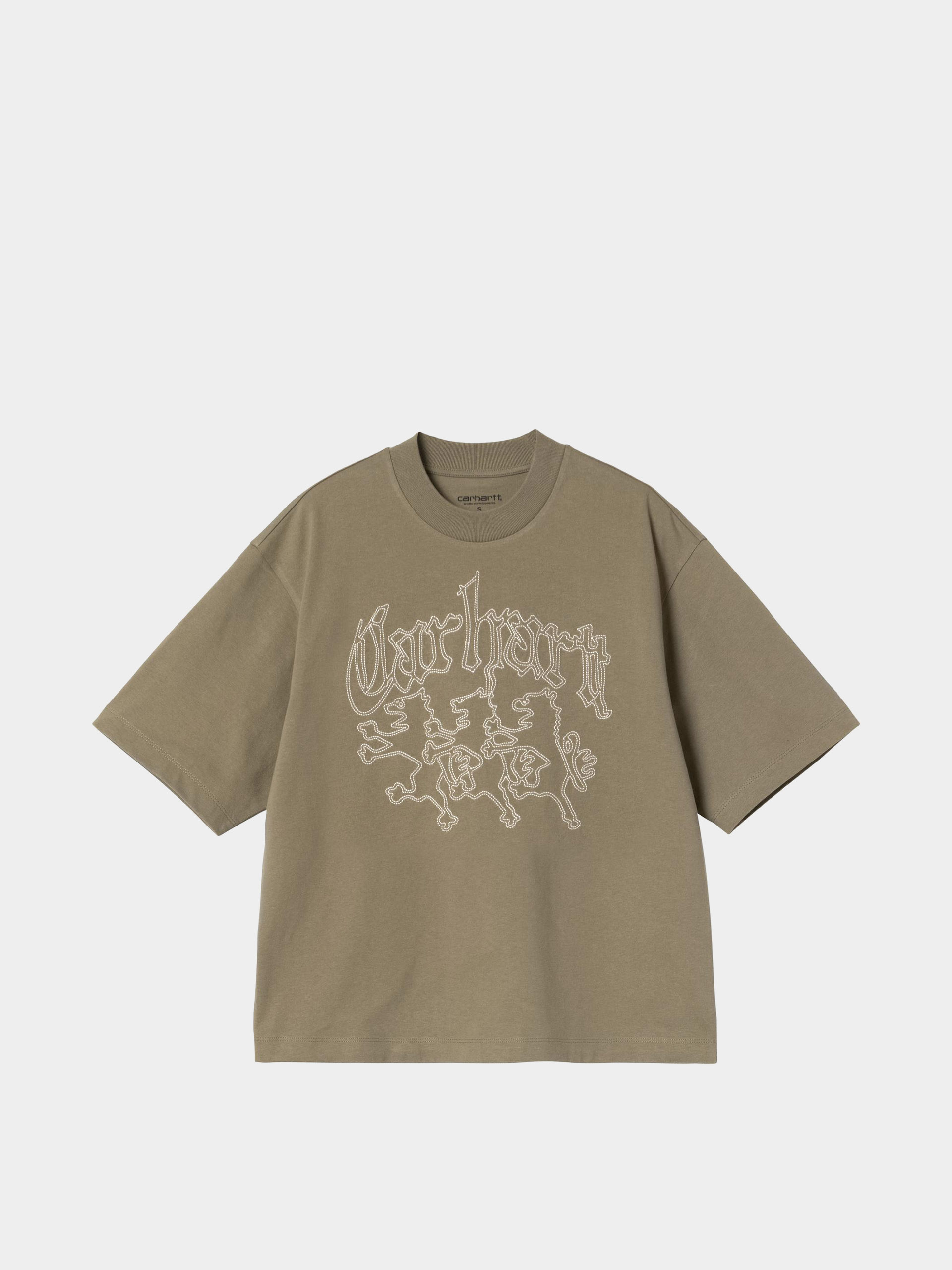 Тениска Carhartt WIP Hackwork Wmn (brass/salt)