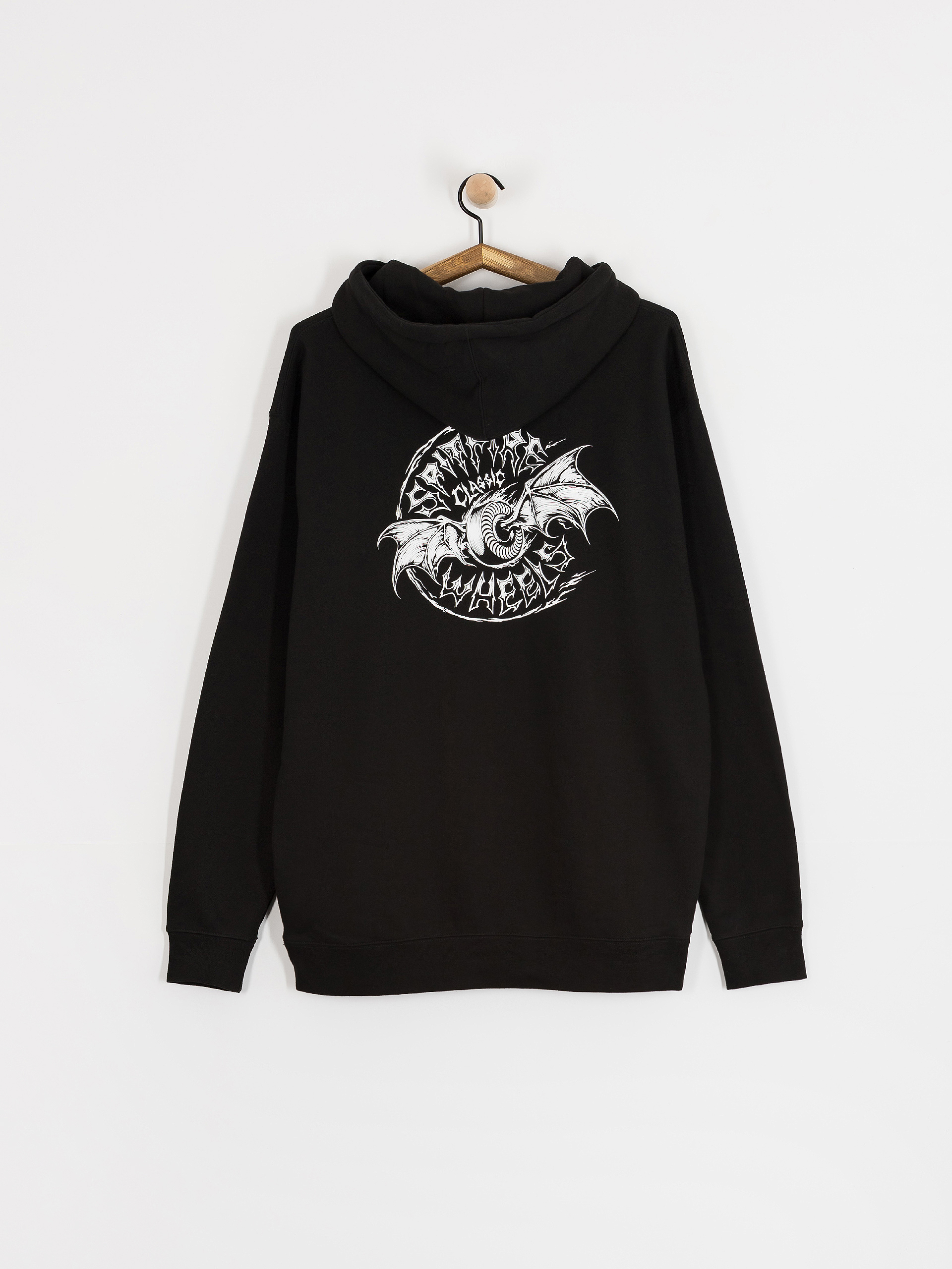 Суитшърт Spitfire Batwing Classic (black w/white prints)