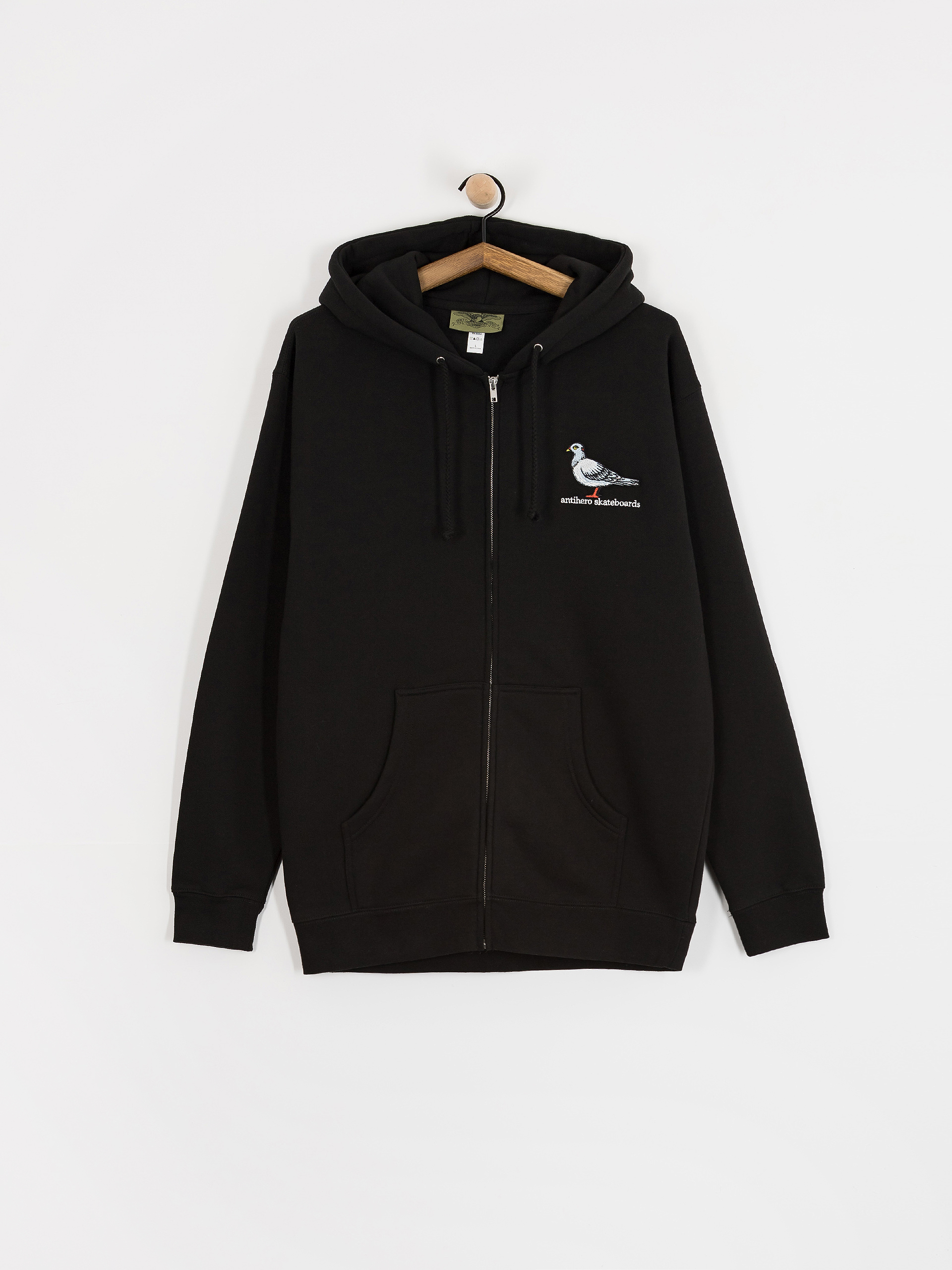 Суитшърт с качулка Antihero Lil Pigeon Emb ZHD (black w/multi color embroidery)