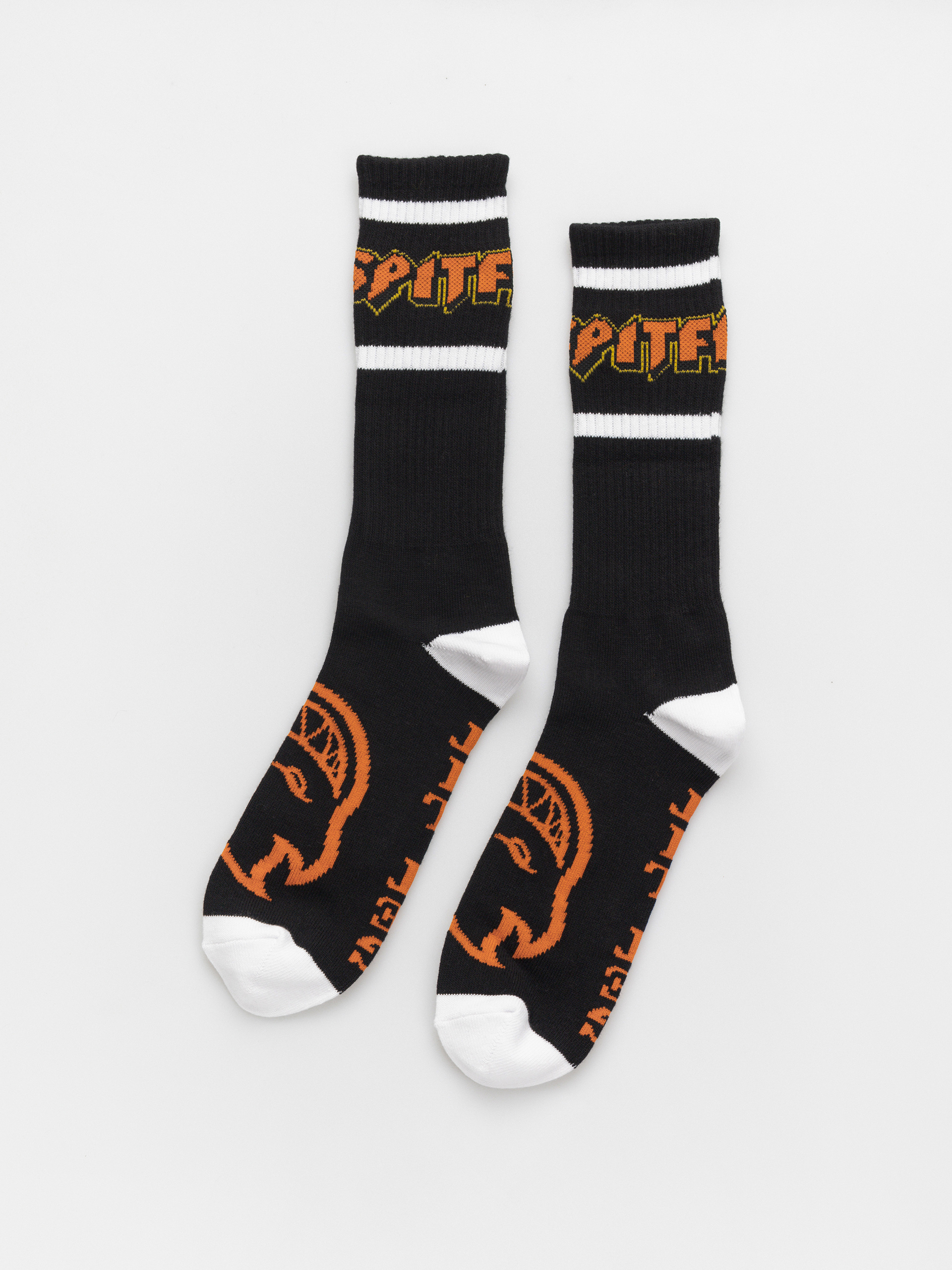 Чорапи Spitfire Hellfire Script (black/white/orange)