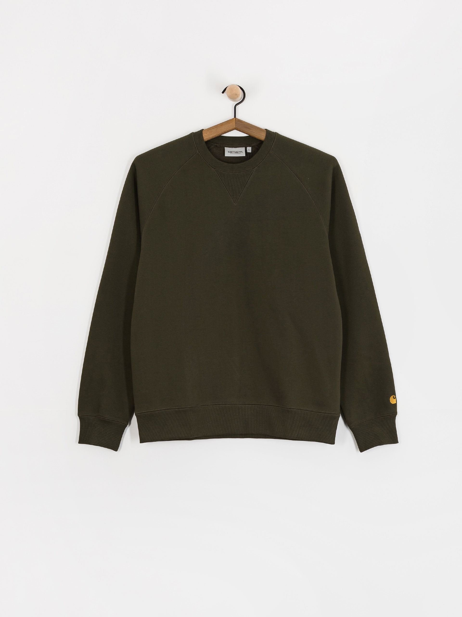 Суитшърт Carhartt WIP Chase (olive/gold)