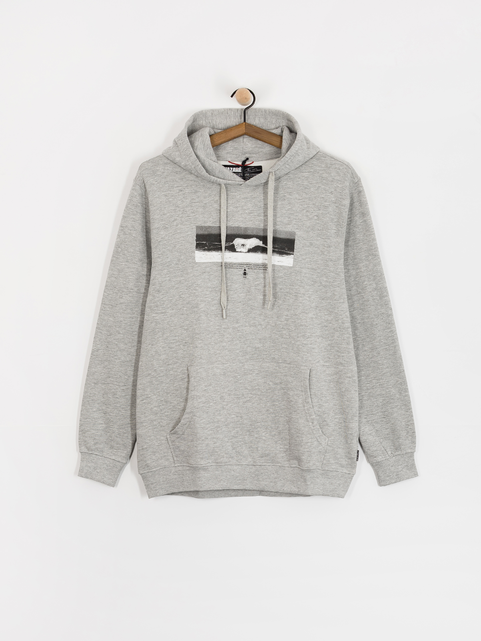 Суитшърт с качулка Hurley Nazare Pic HD (grey heather)