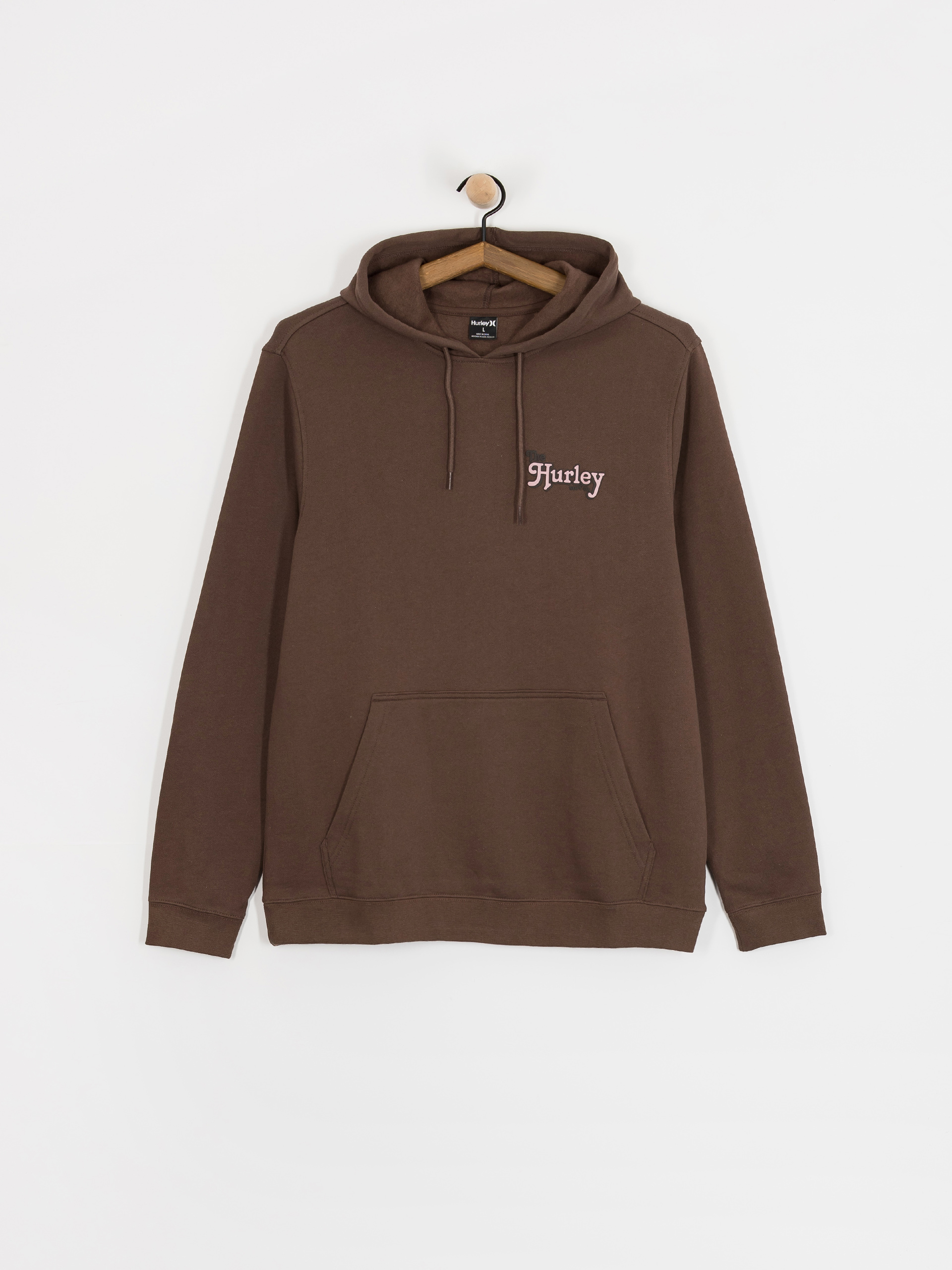 Суитшърт с качулка Hurley Makaw HD (espresso)