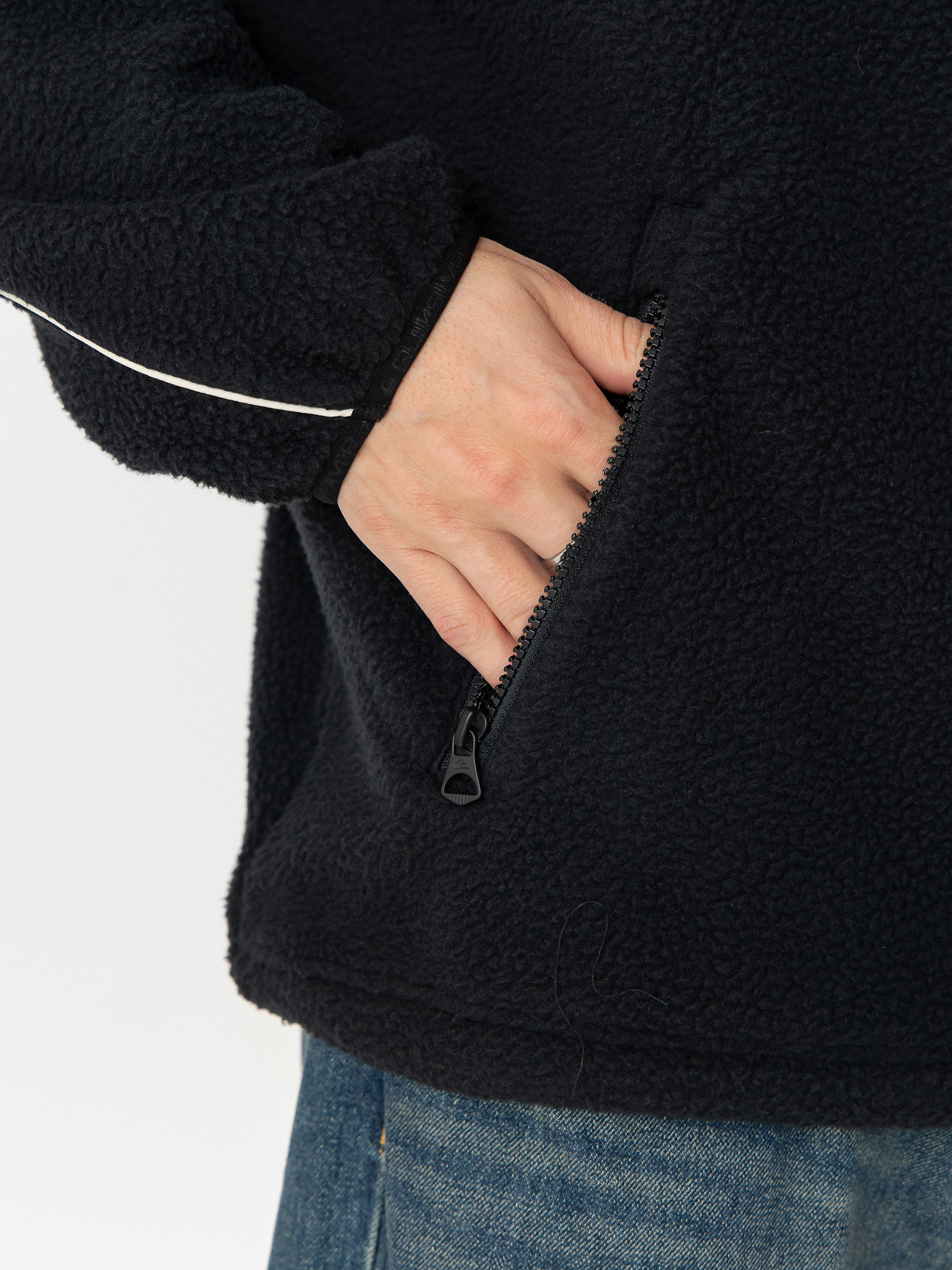 Мъжки Поларени суитшърт Quiksilver Omni Sherpa HZ (black)