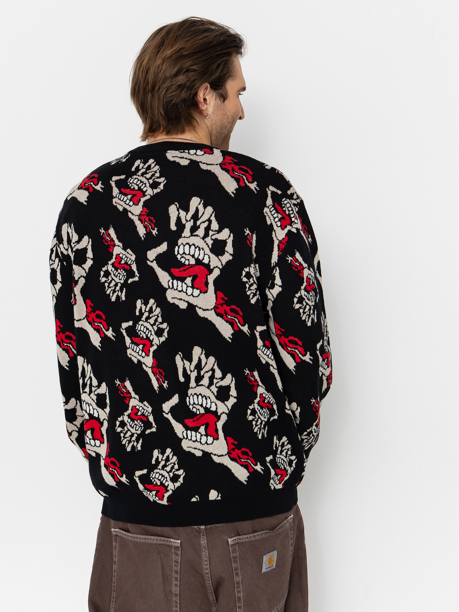 Пуловер Santa Cruz Bone Hands All Over (black)