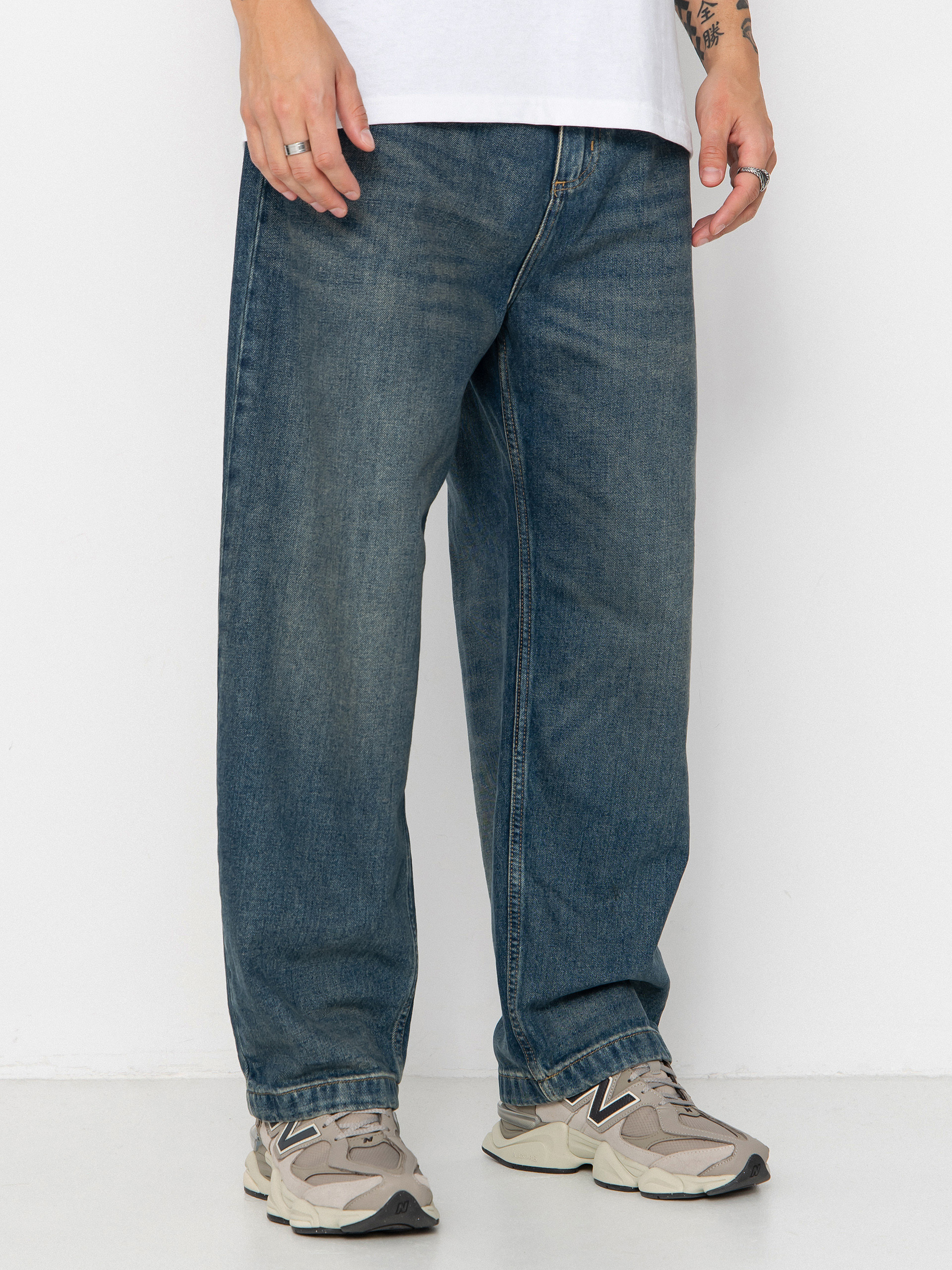 Панталони Carhartt WIP Brandon (blue/worn used wash)