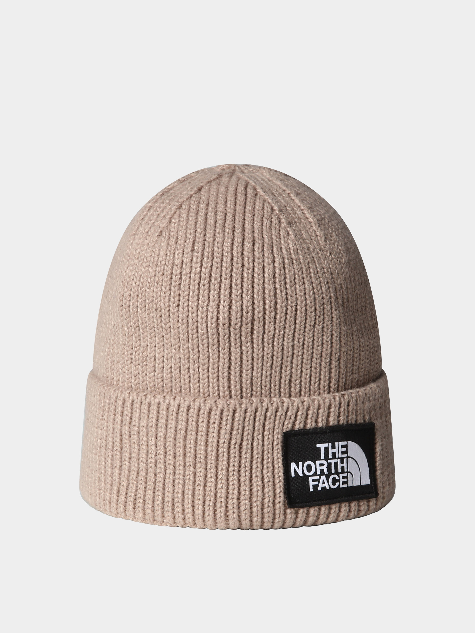 Шапка The North Face Tnf Logo Box Cuffed (mushroom grey)
