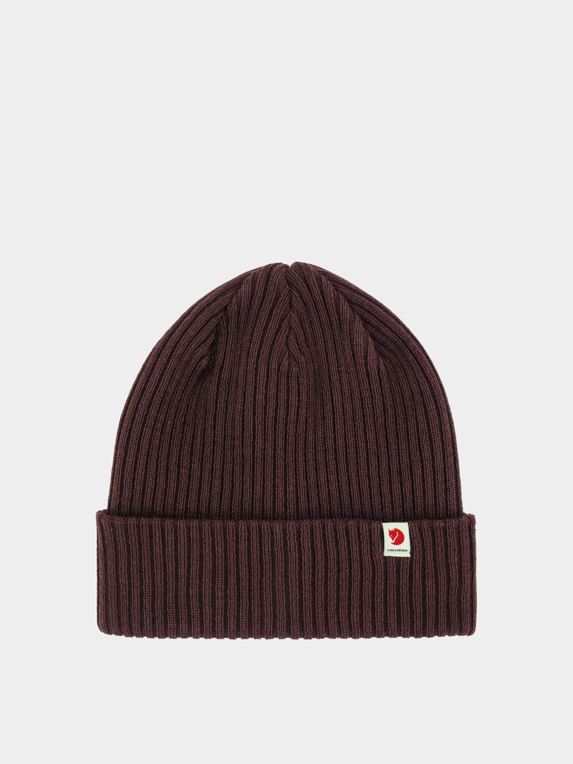 Raven Rib Шапка Fjallraven Rib - винено червен (port)