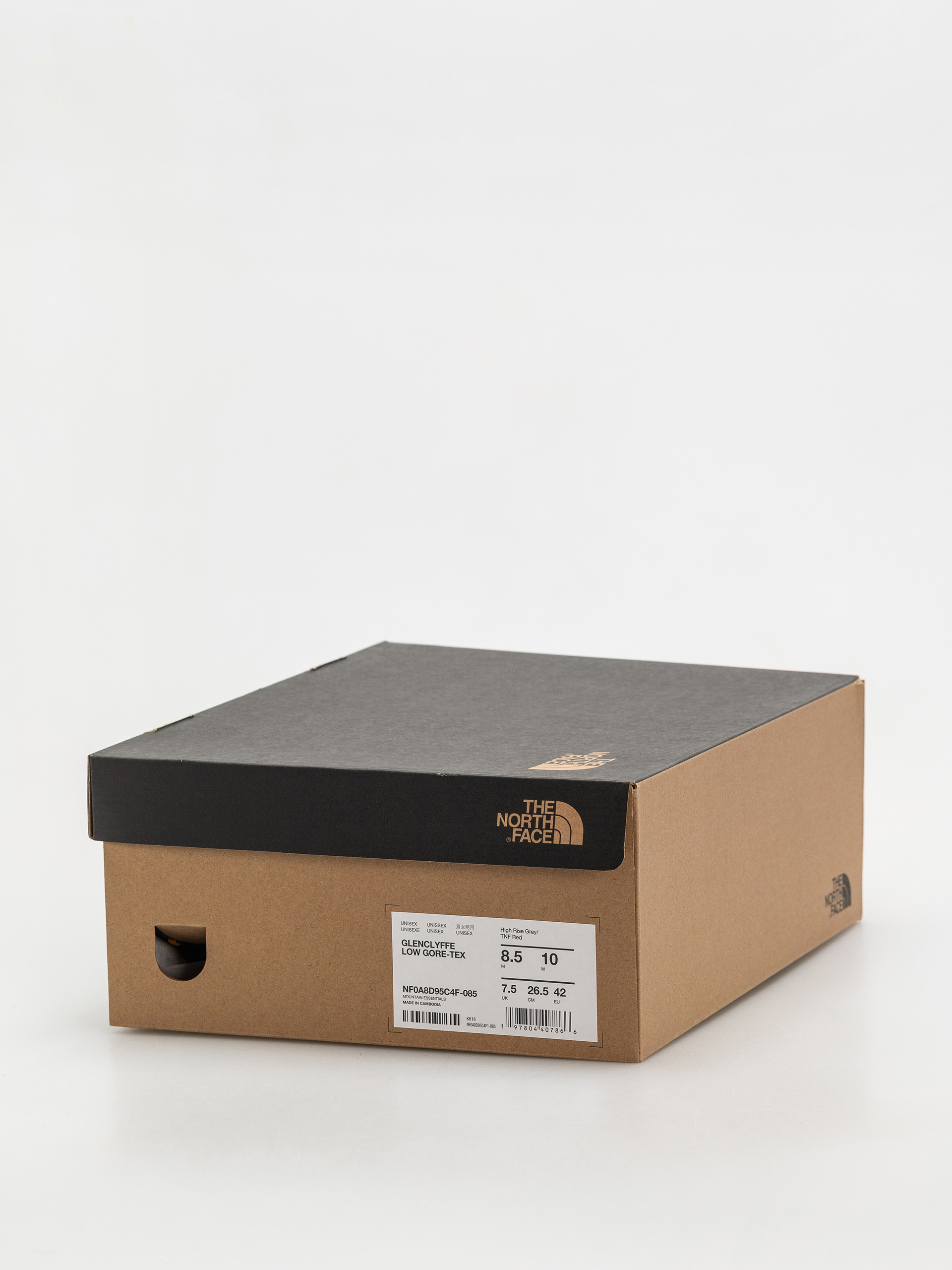 Обувки The North Face Glenclyffe Low Gore Tex (high rise grey/tnf red)