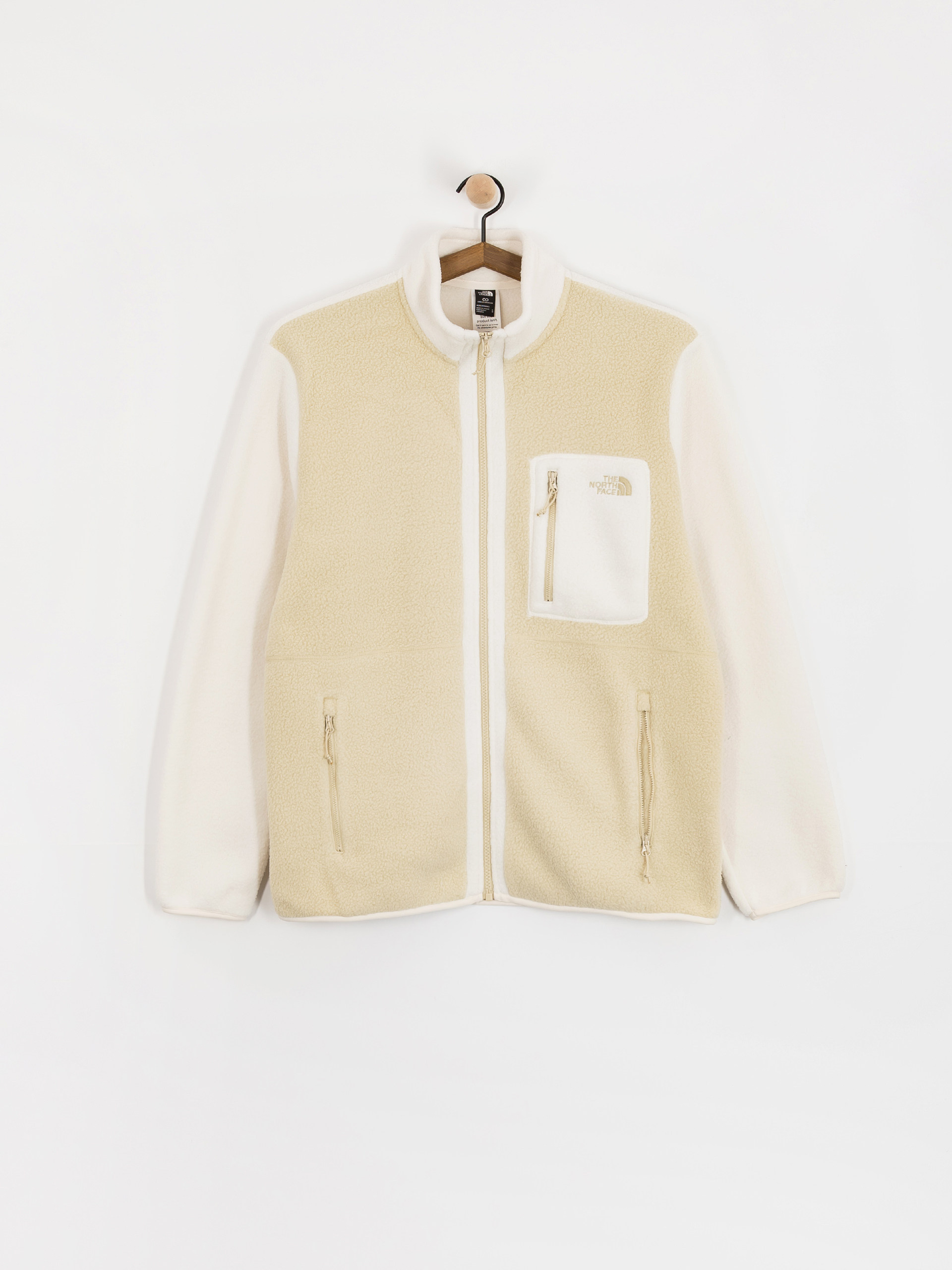 Мъжки Поларени суитшърт The North Face Yumiori (gravel/white dune/grave)