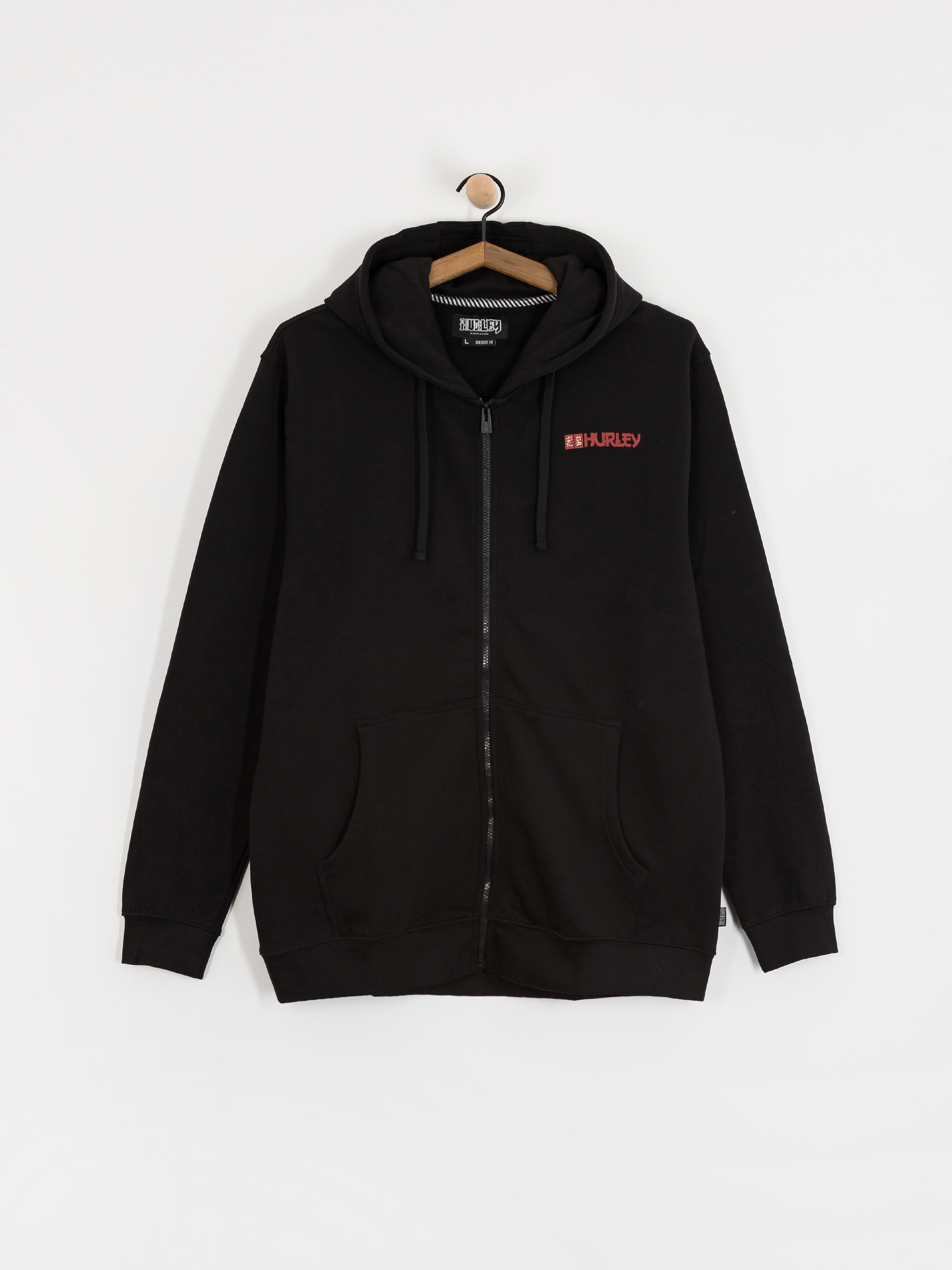 Суитшърт с качулка Hurley Tattoo ZHD (black)