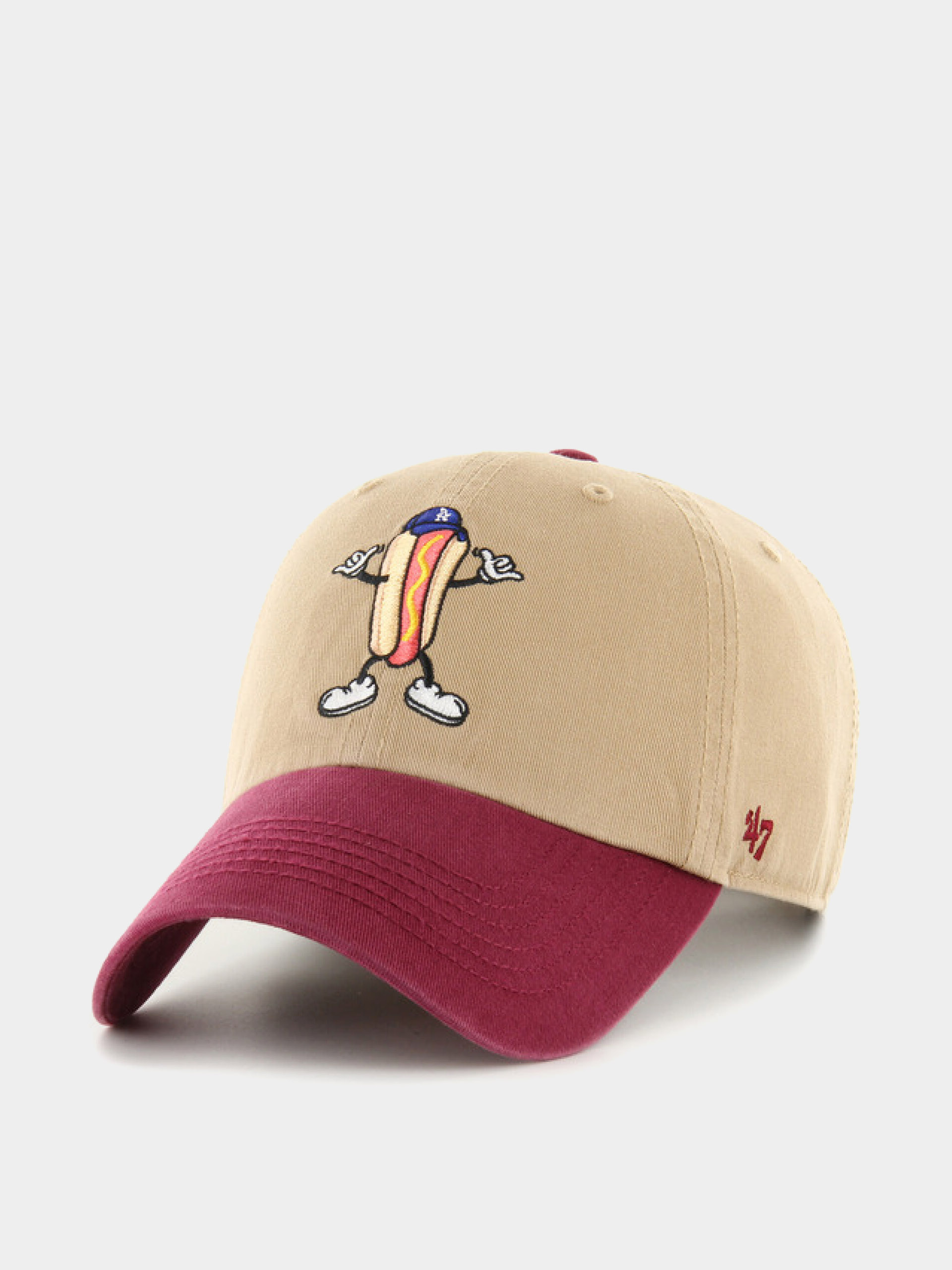 Шапка с козирка 47 Brand MLB Los Angeles Dodgers Khaki Cartoon Icon
