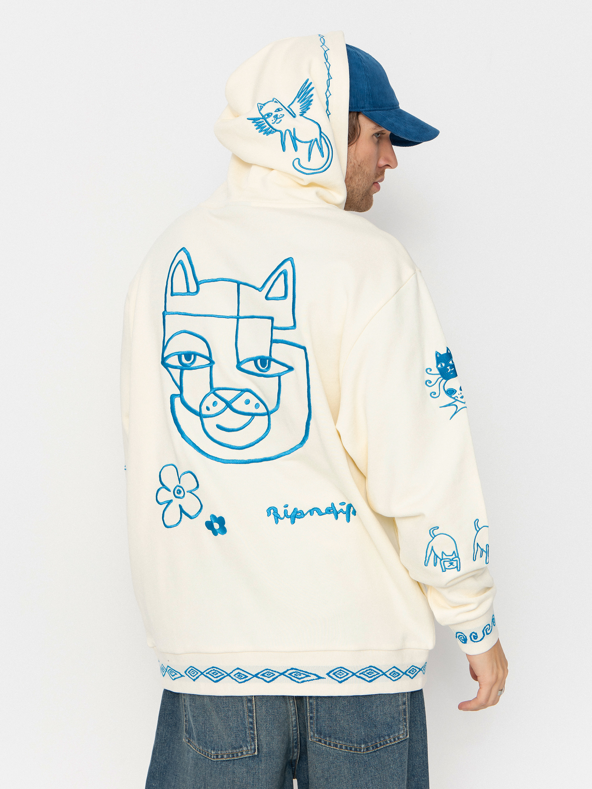 Суитшърт с качулка RipNDip Blonded HD
