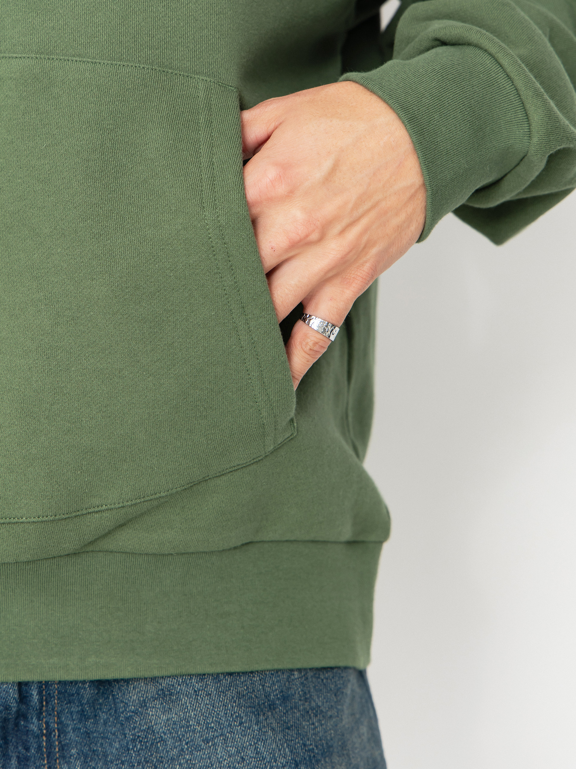 Суитшърт с качулка RipNDip Nermal Fest HD (light olive)