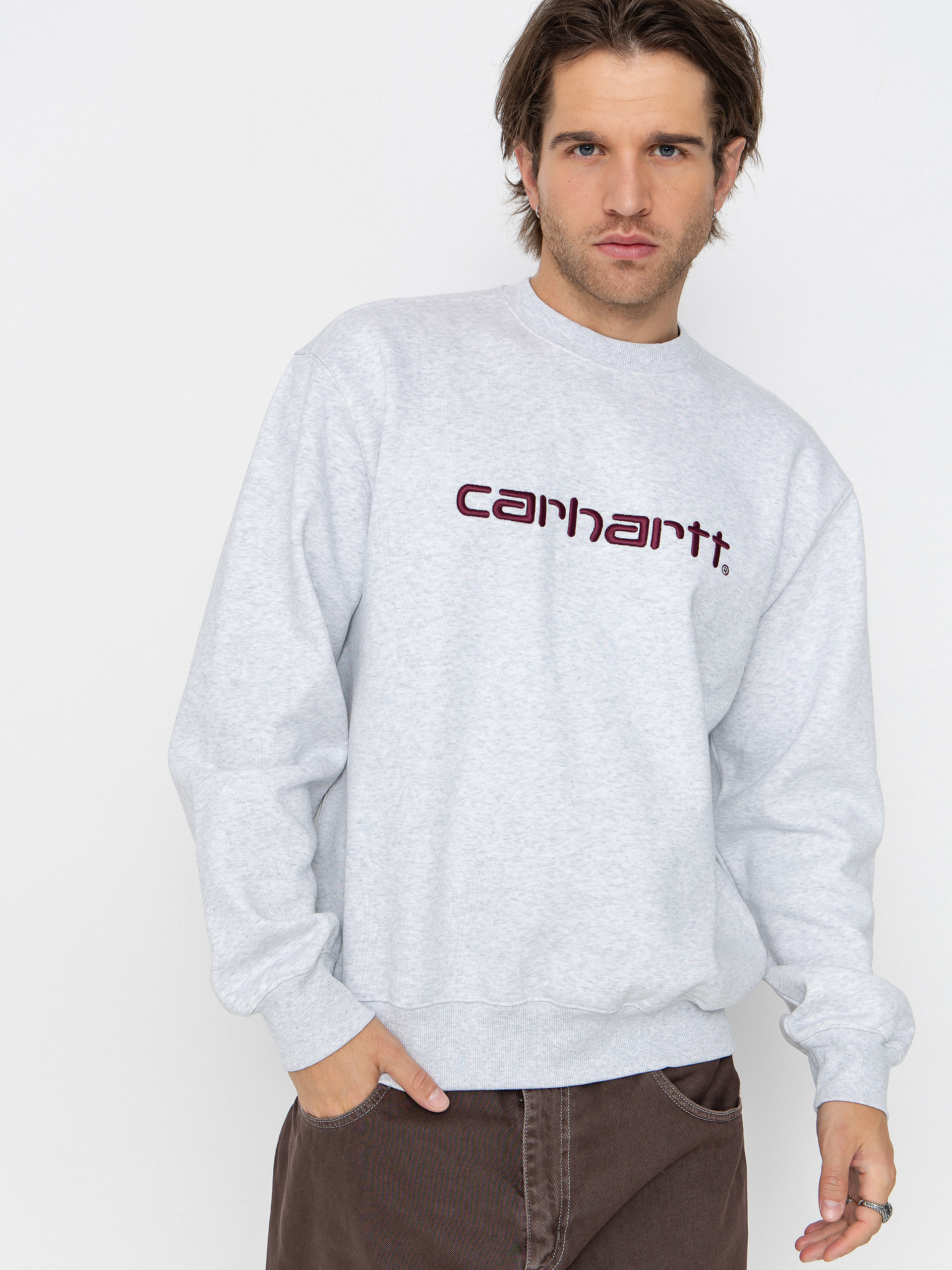 Суитшърт Carhartt WIP Carhartt (ash heather/rondo)