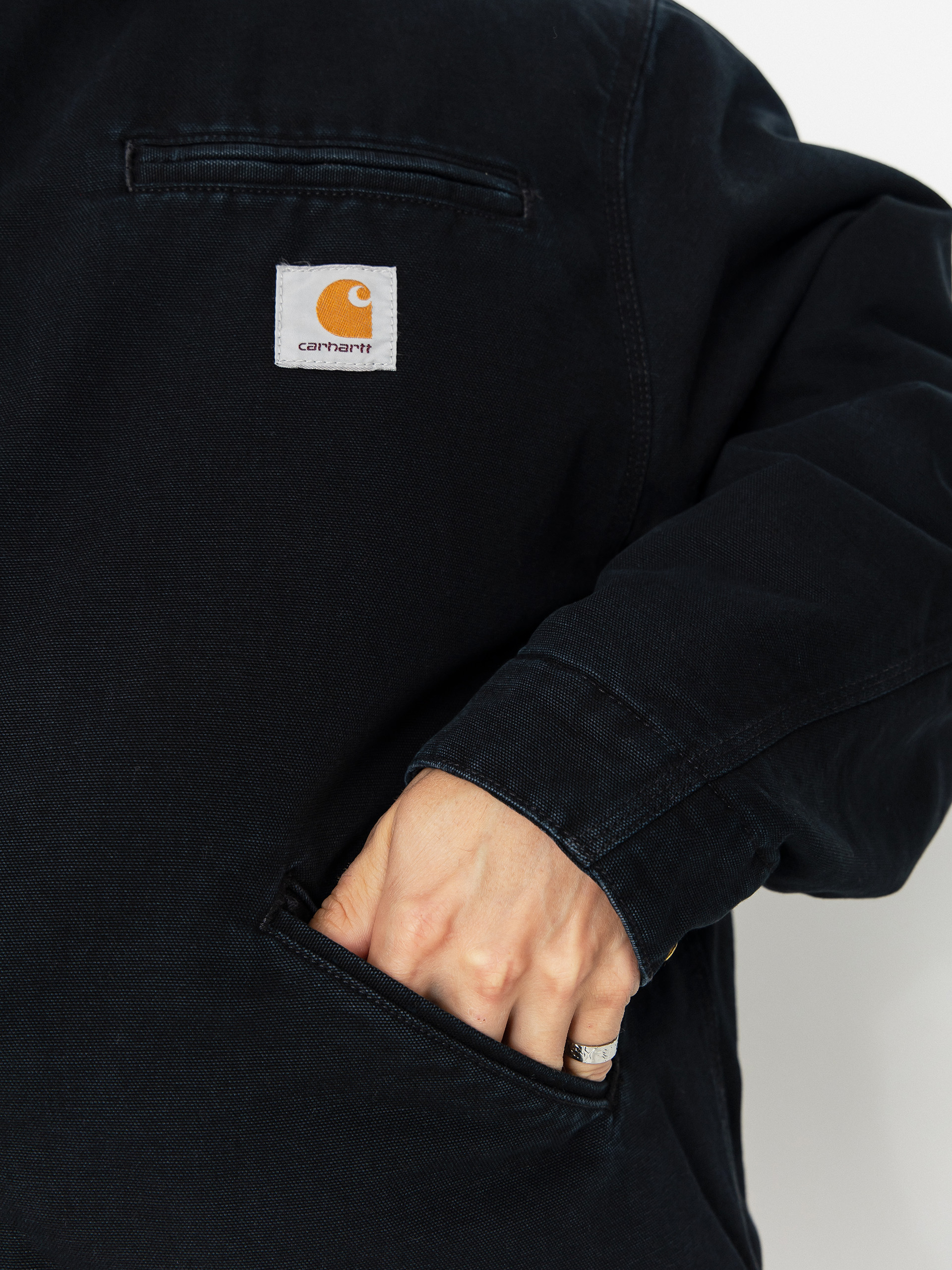 Яке Carhartt WIP OG Detroit (black/black/stone canvas)