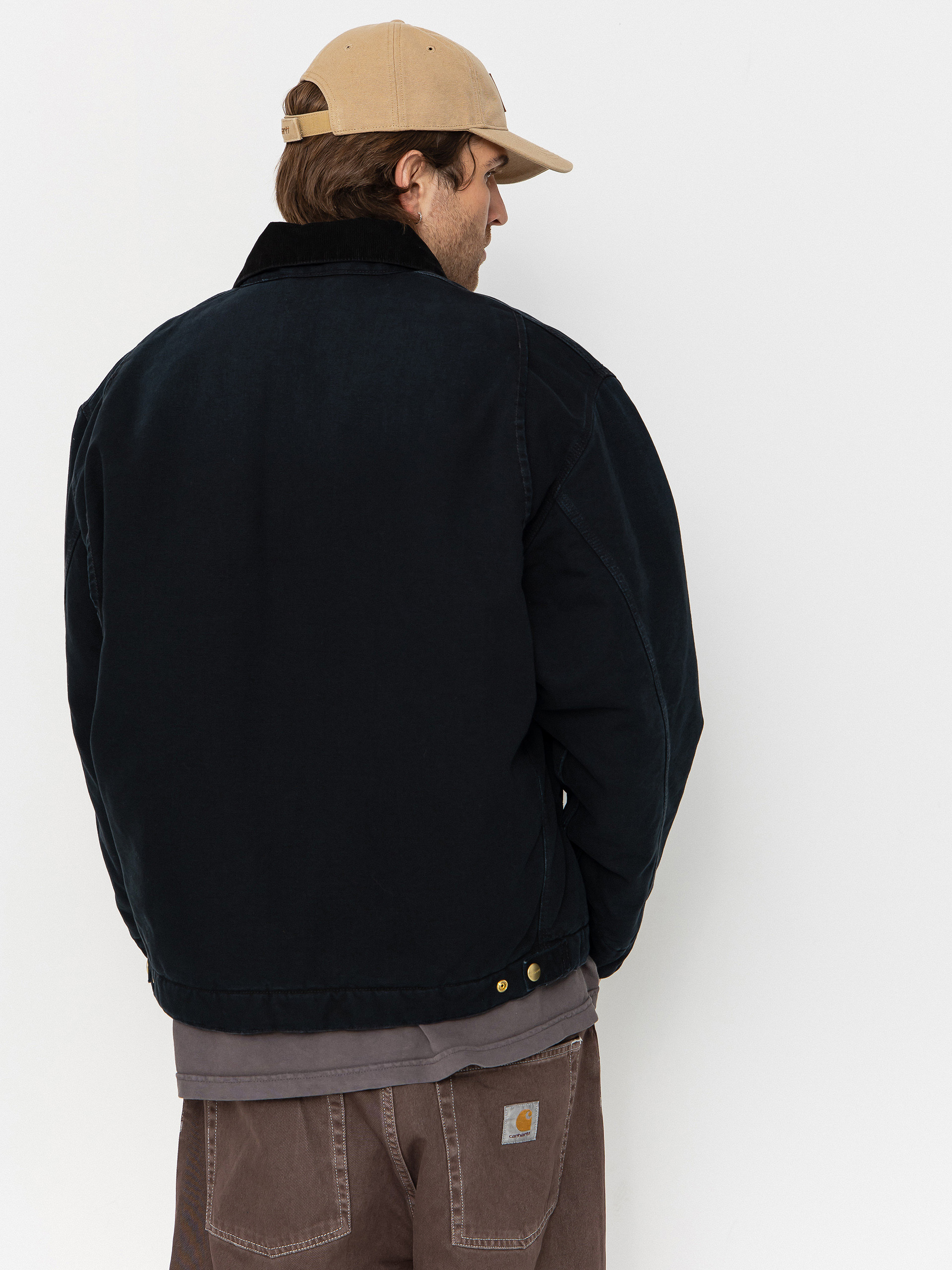 Яке Carhartt WIP OG Detroit (black/black/stone canvas)