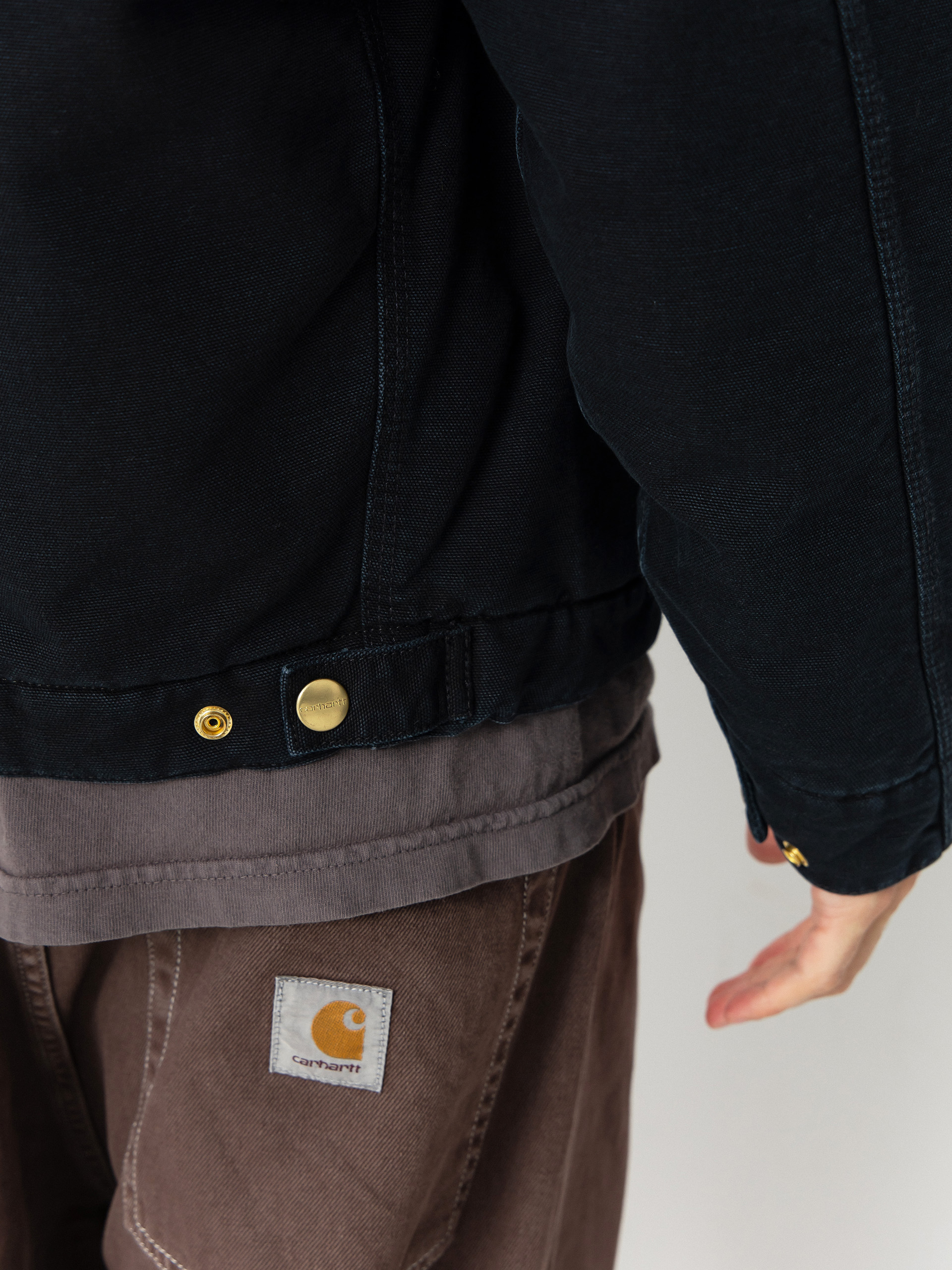 Яке Carhartt WIP OG Detroit (black/black/stone canvas)