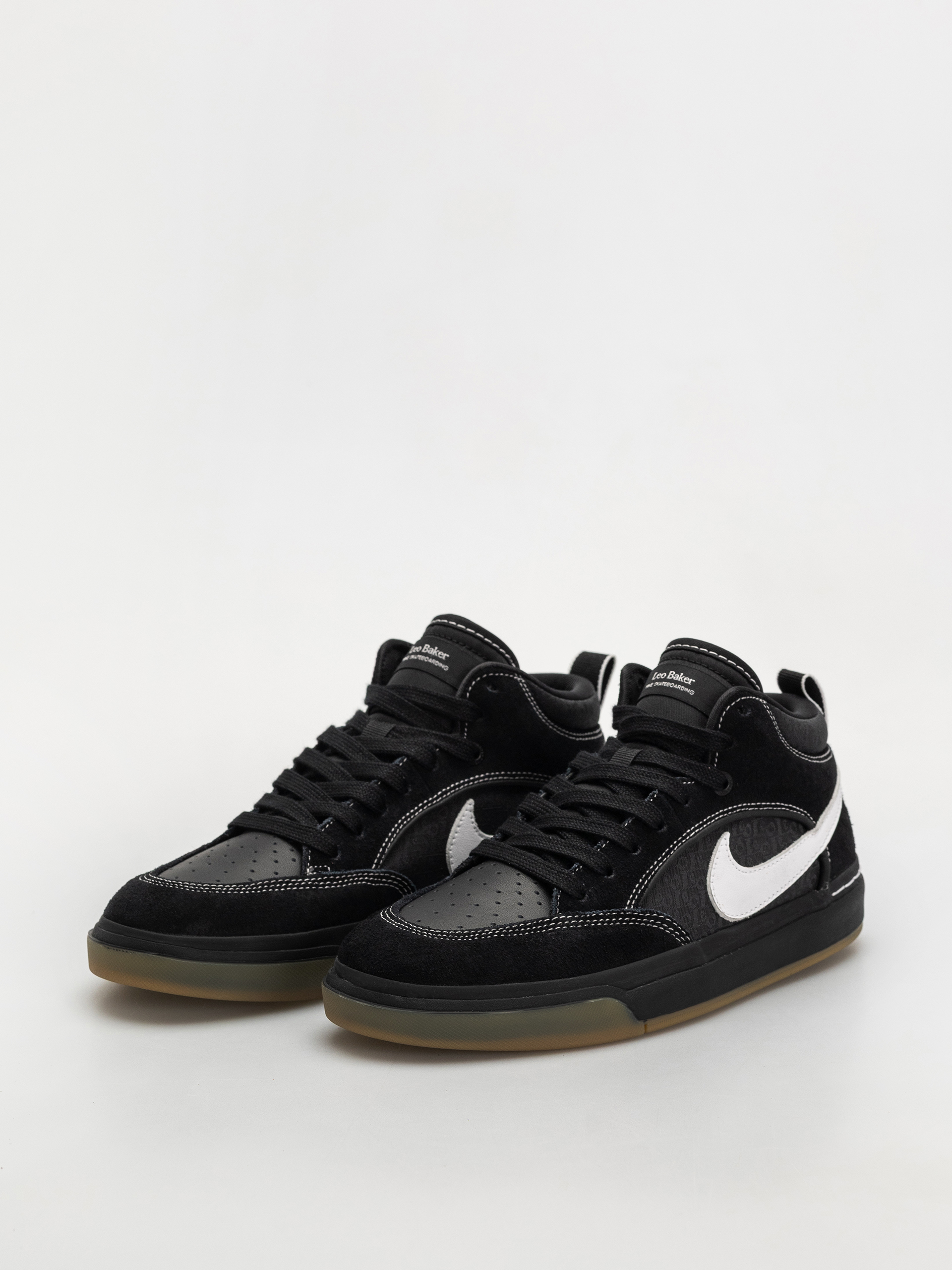 Обувки Nike SB React Leo (black/white black gum light brown)