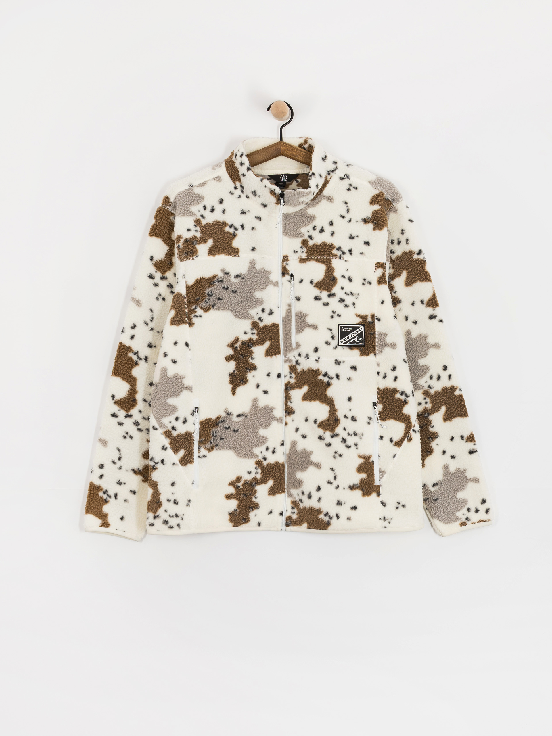 Поларени суитшърт Volcom Nelson Sherpa ZHD (white)