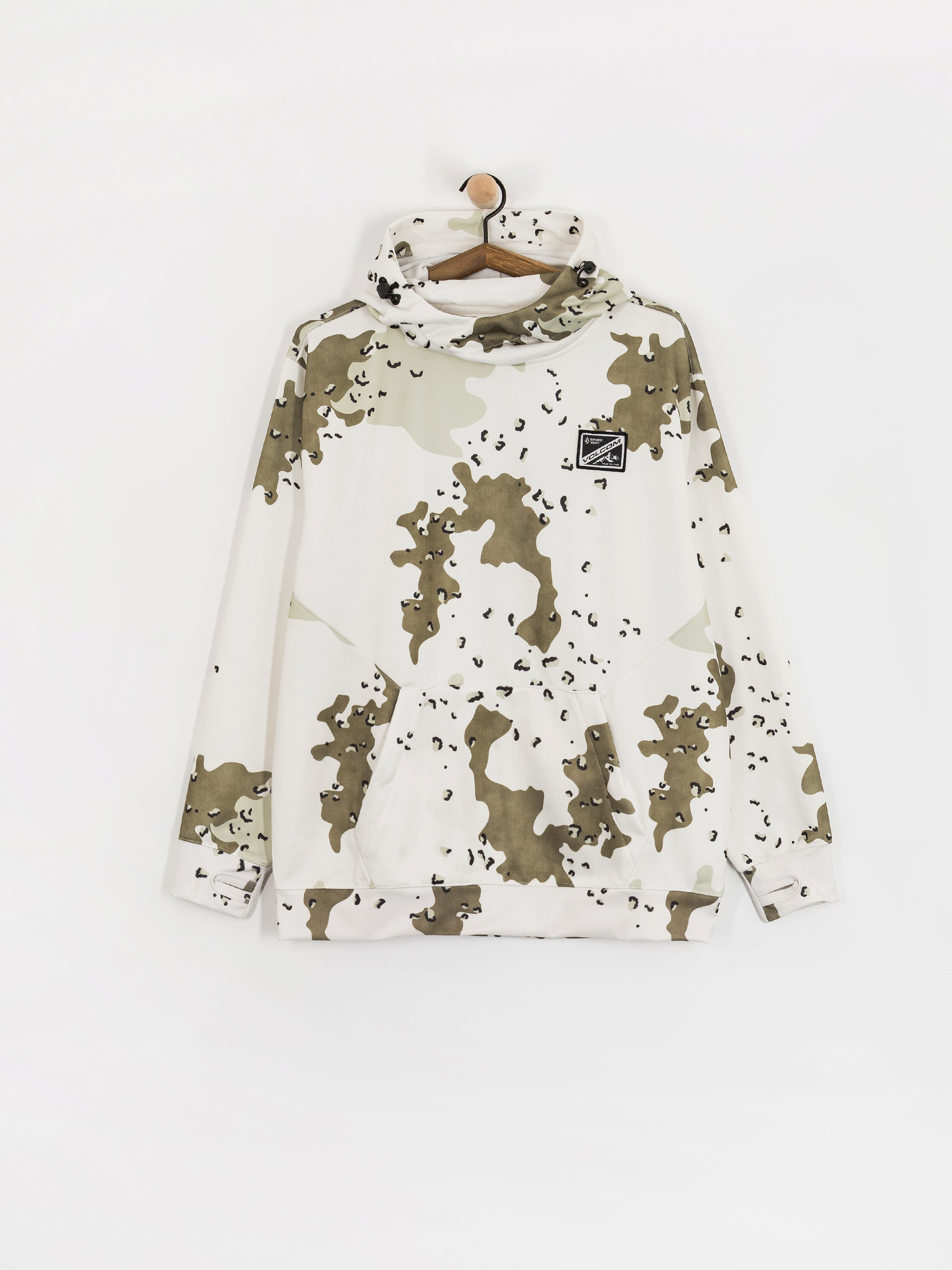 Суитшърт с качулка Volcom Hydro Riding HD (white)