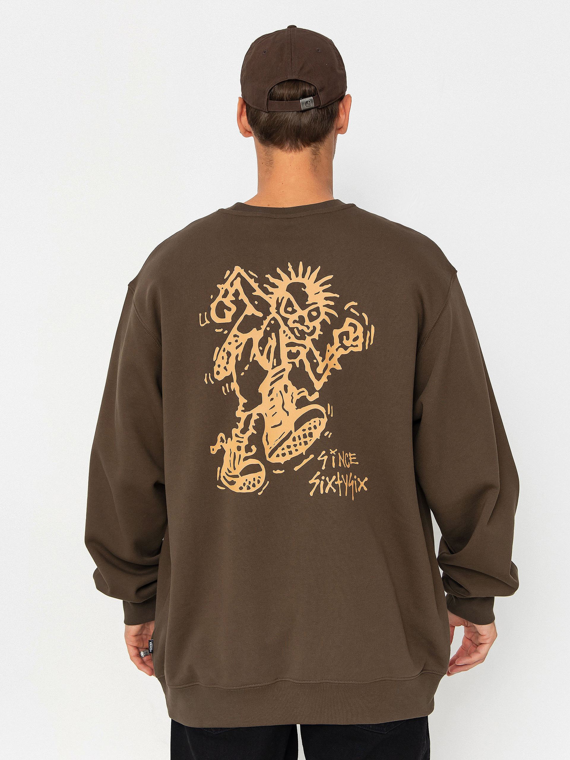 Суитшърт Vans Stomper Loose Fit Crew (coal brown)