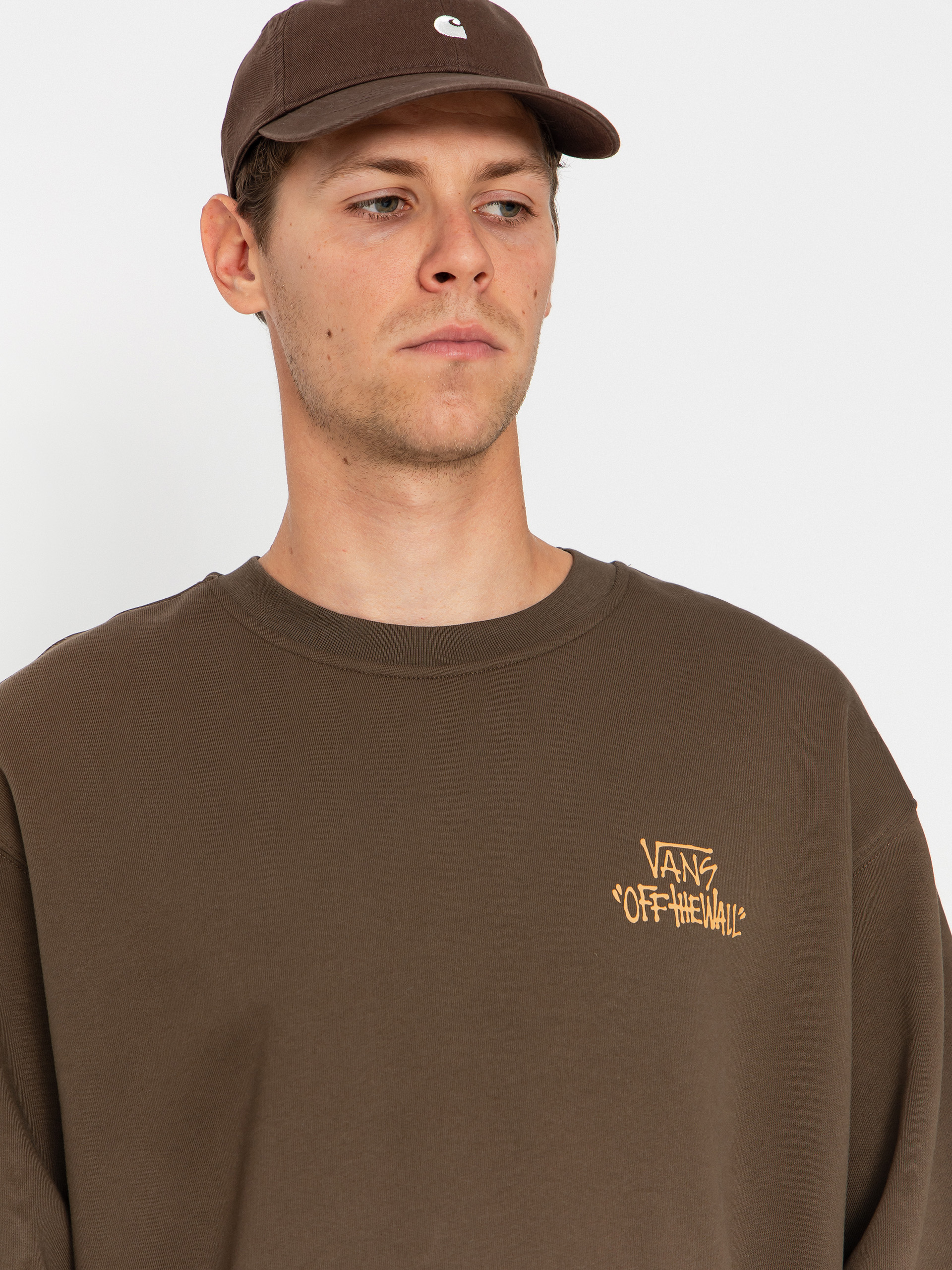 Суитшърт Vans Stomper Loose Fit Crew (coal brown)