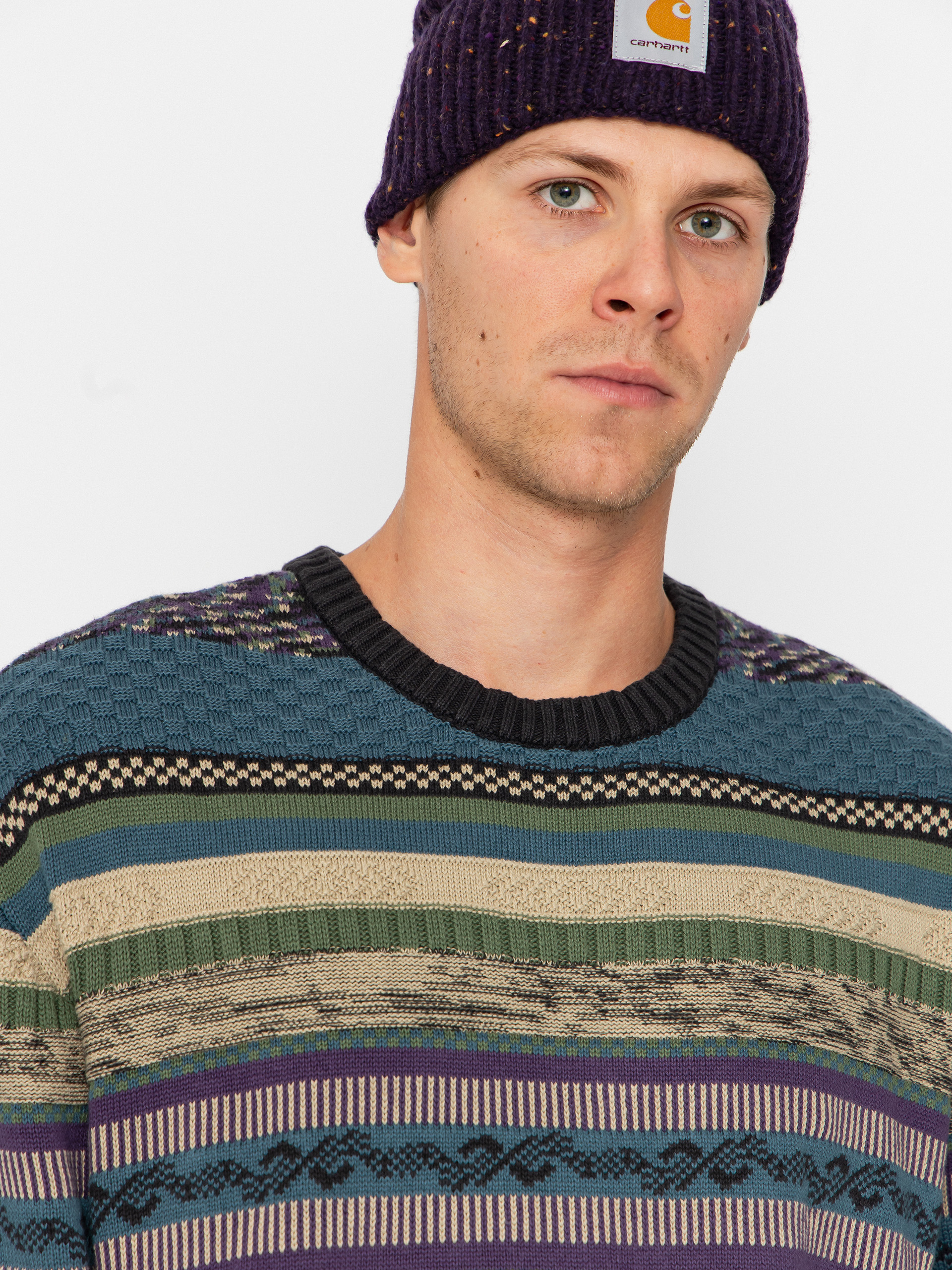 Пуловер Vans Boyer Crew Sweater (black/stargazer)